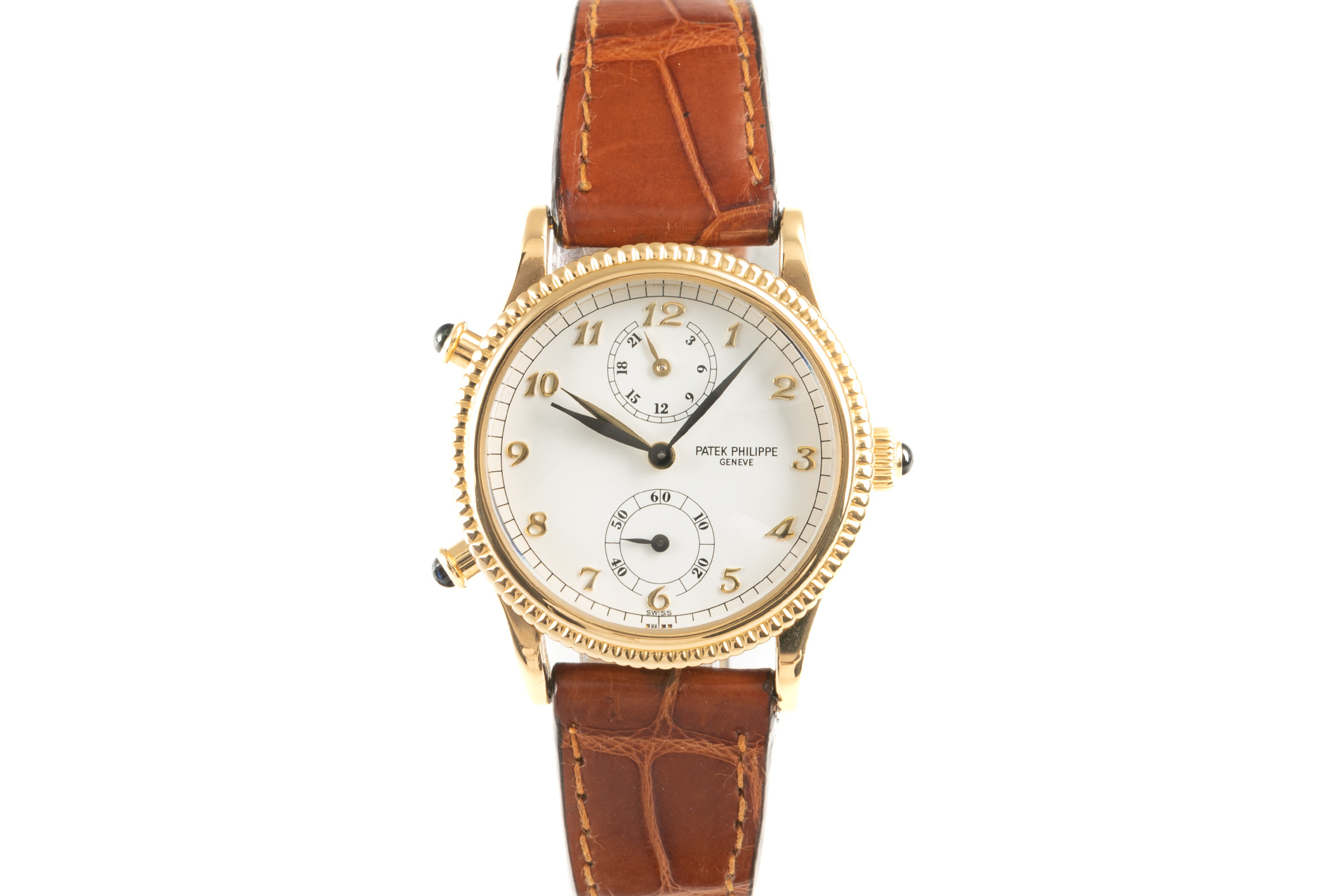 Patek Philippe Travel Time 18 ct gold manual winding Kal. 215/156 Ref. 4864J-010