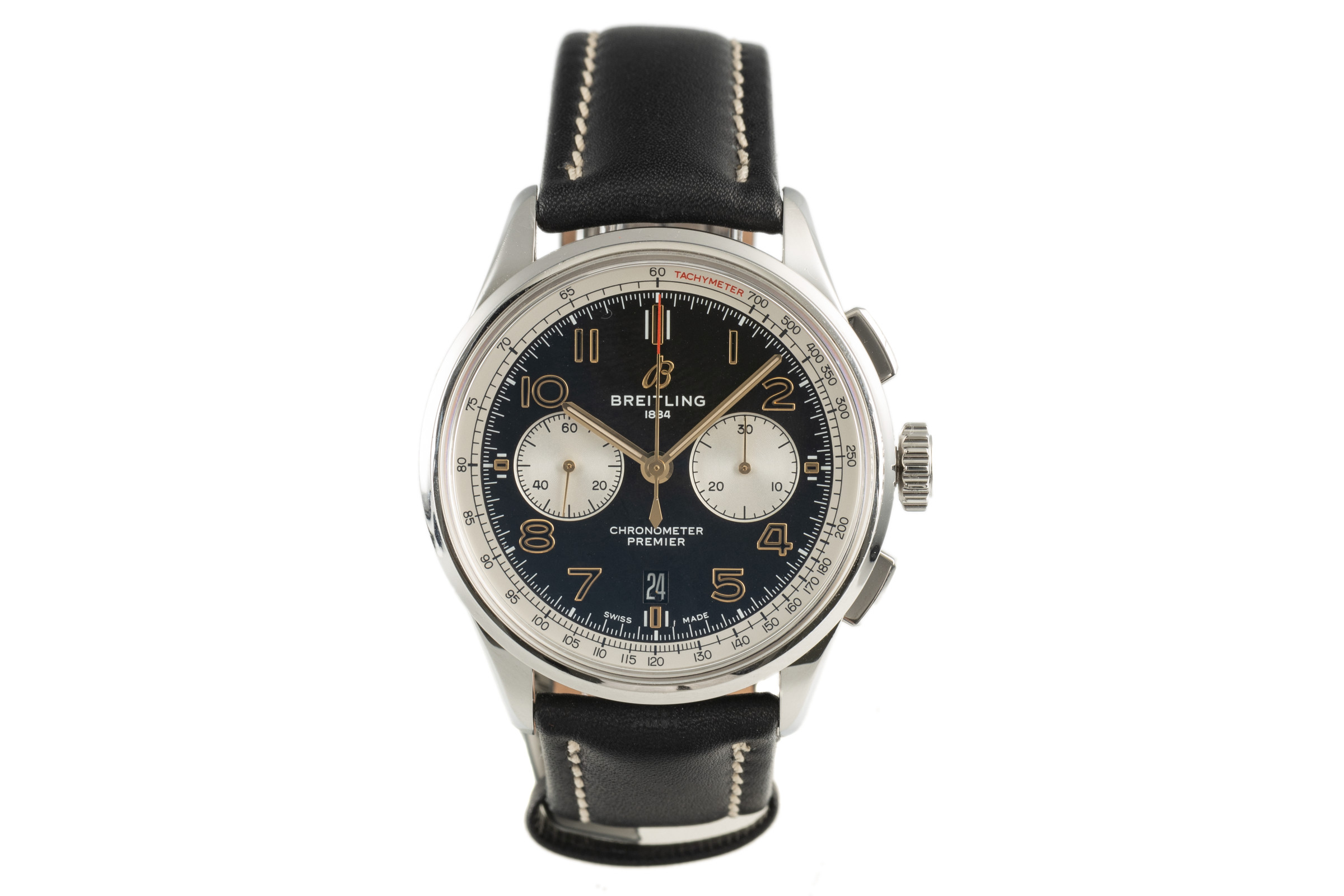 Breitling Premier chronograph steel automatic Kal. B01 Ref. AB0118