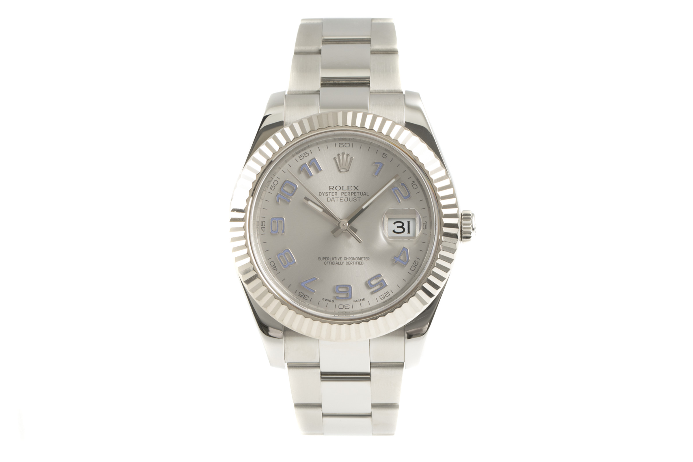 Rolex Datejust steel / white gold automatic Kal. 3136 Ref. 116334