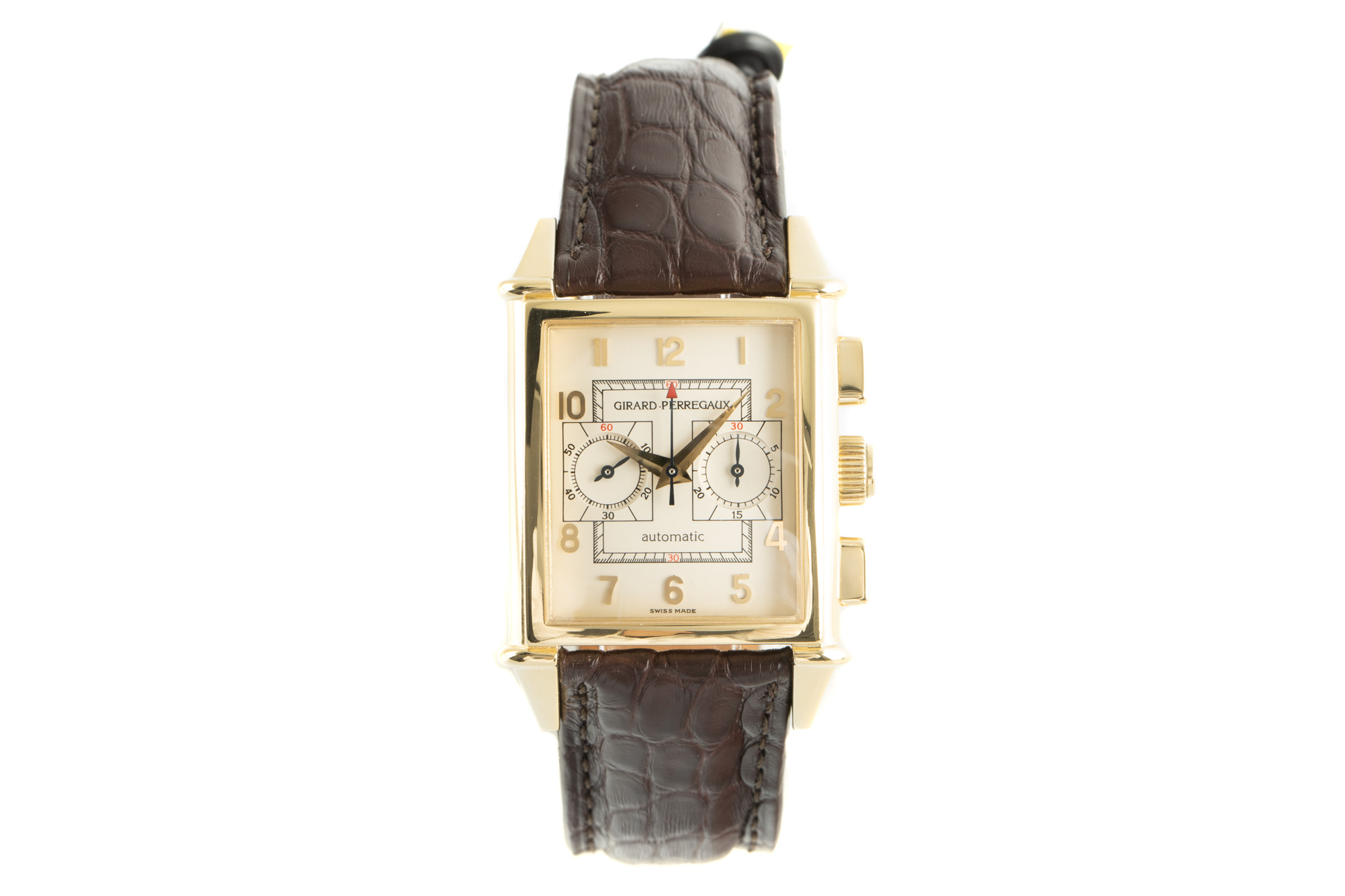 Girard Perregaux Vintage chronograph 18 ct gold automatic Kal. 30C0 Ref. 2599