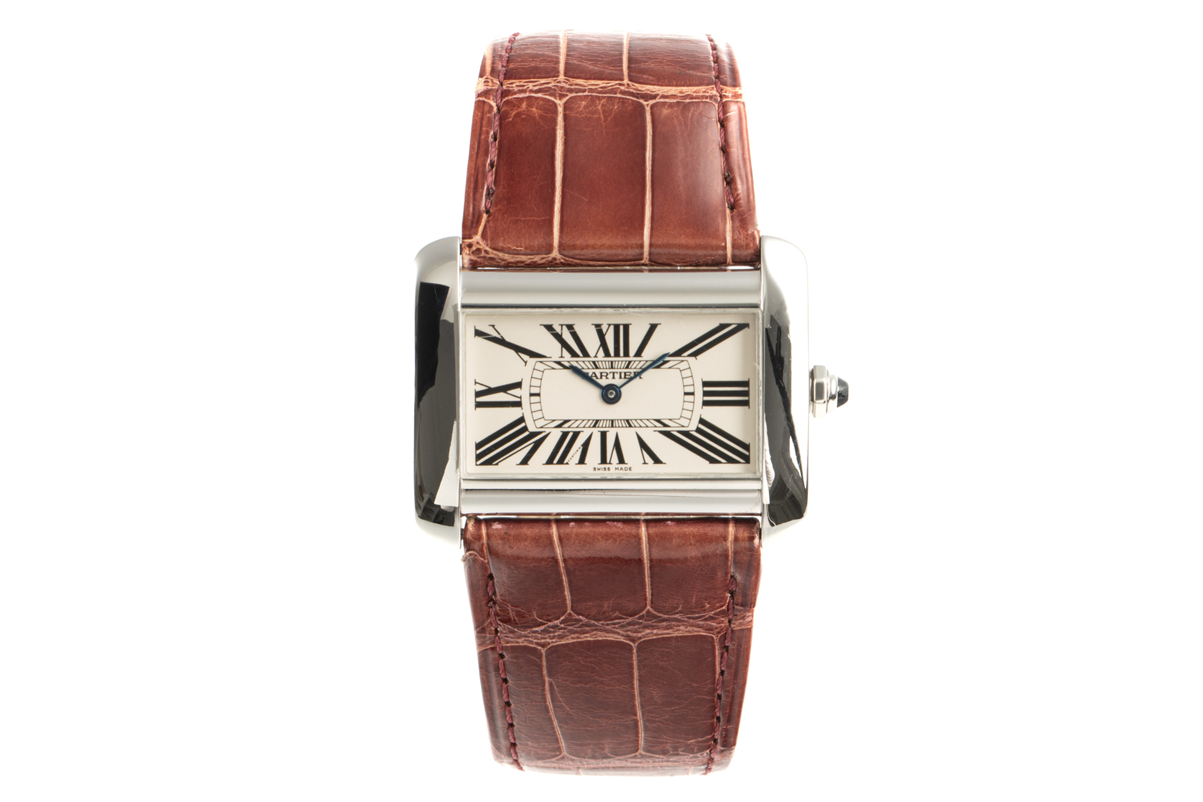 Cartier Tank Divan steel quartz Kal. 690 Ref. 2600