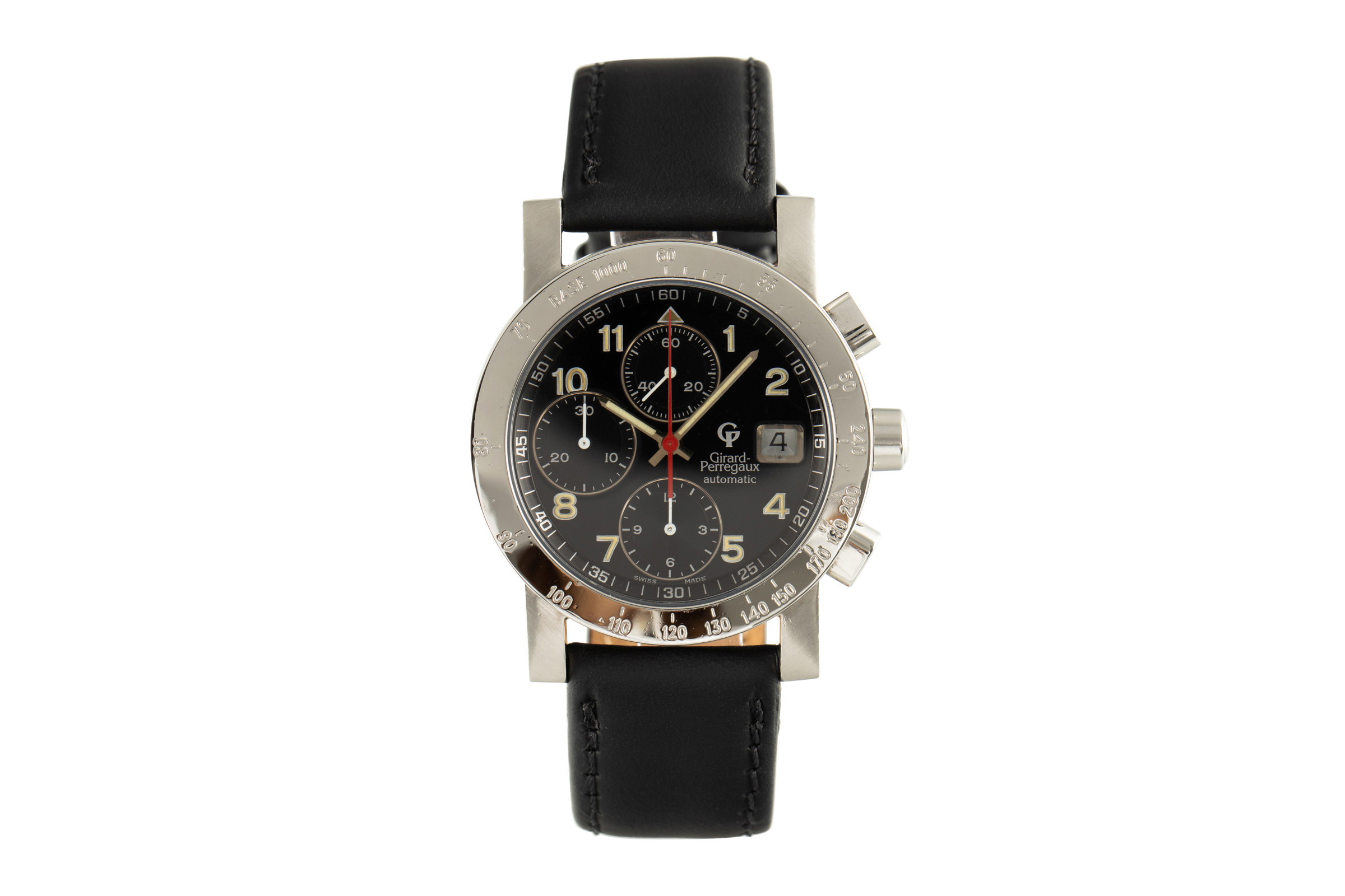 Girard Perregaux 7000 chronograph steel automatic Kal. 8000-514 Ref. 7000