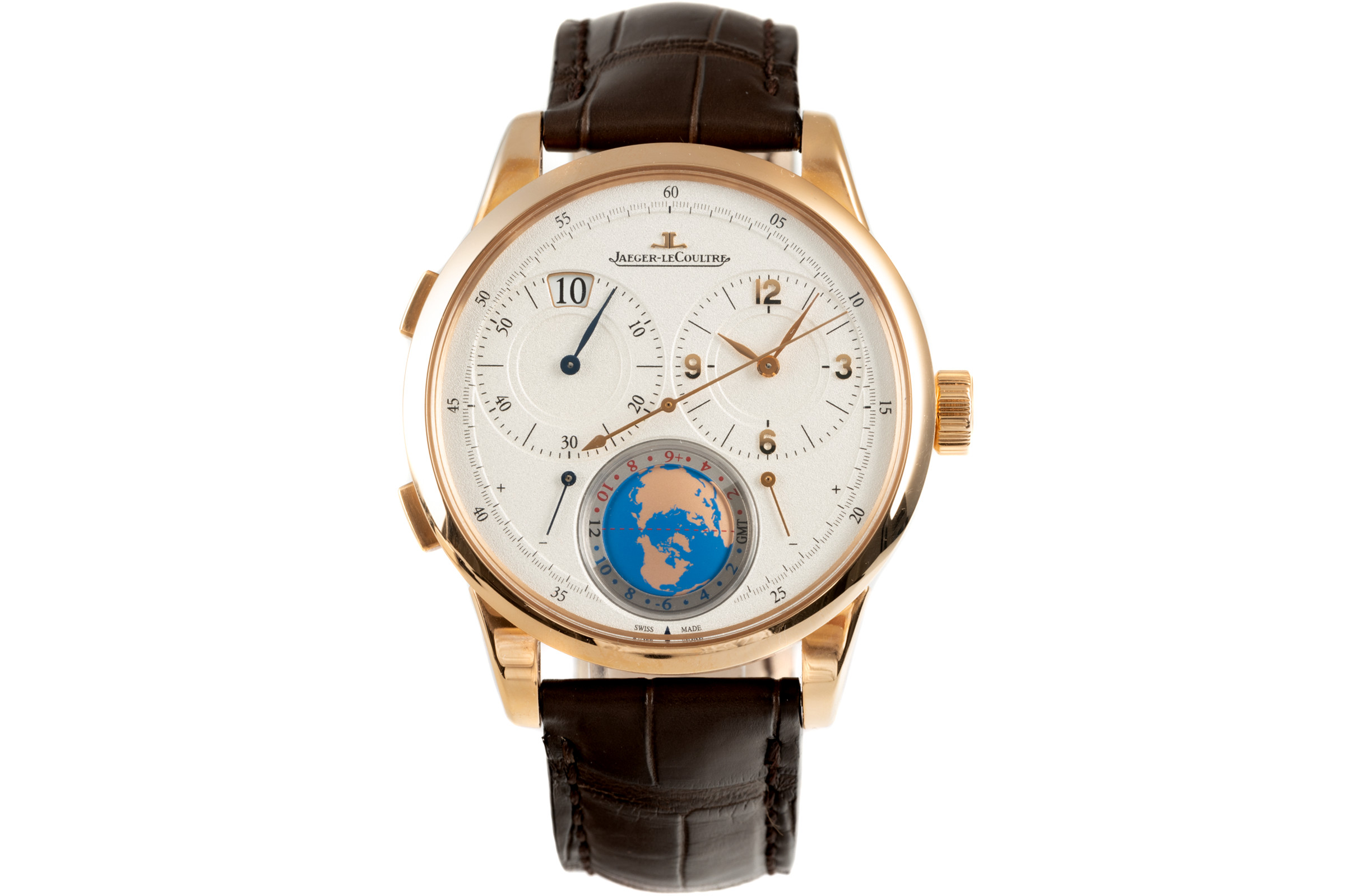 Jaeger-LeCoultre Duometre 18 ct gold manual winding Kal. 383 Ref. Q6062520, 600.2.16.S