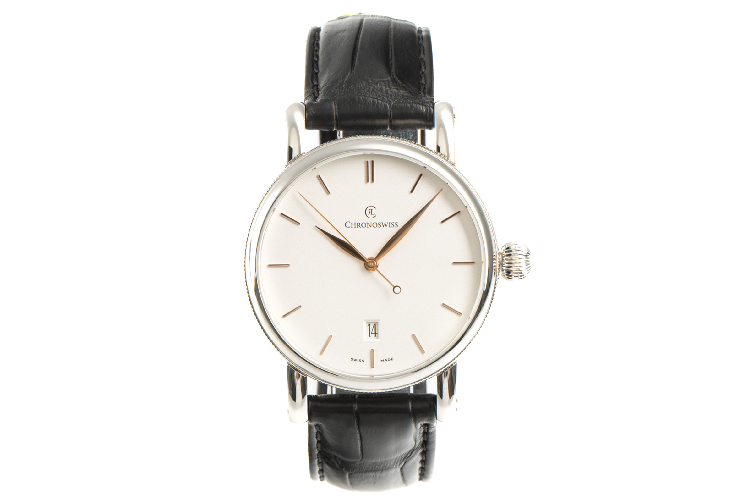 Chronoswiss Sirius steel automatic Kal. 281 Ref. CH-2893.1