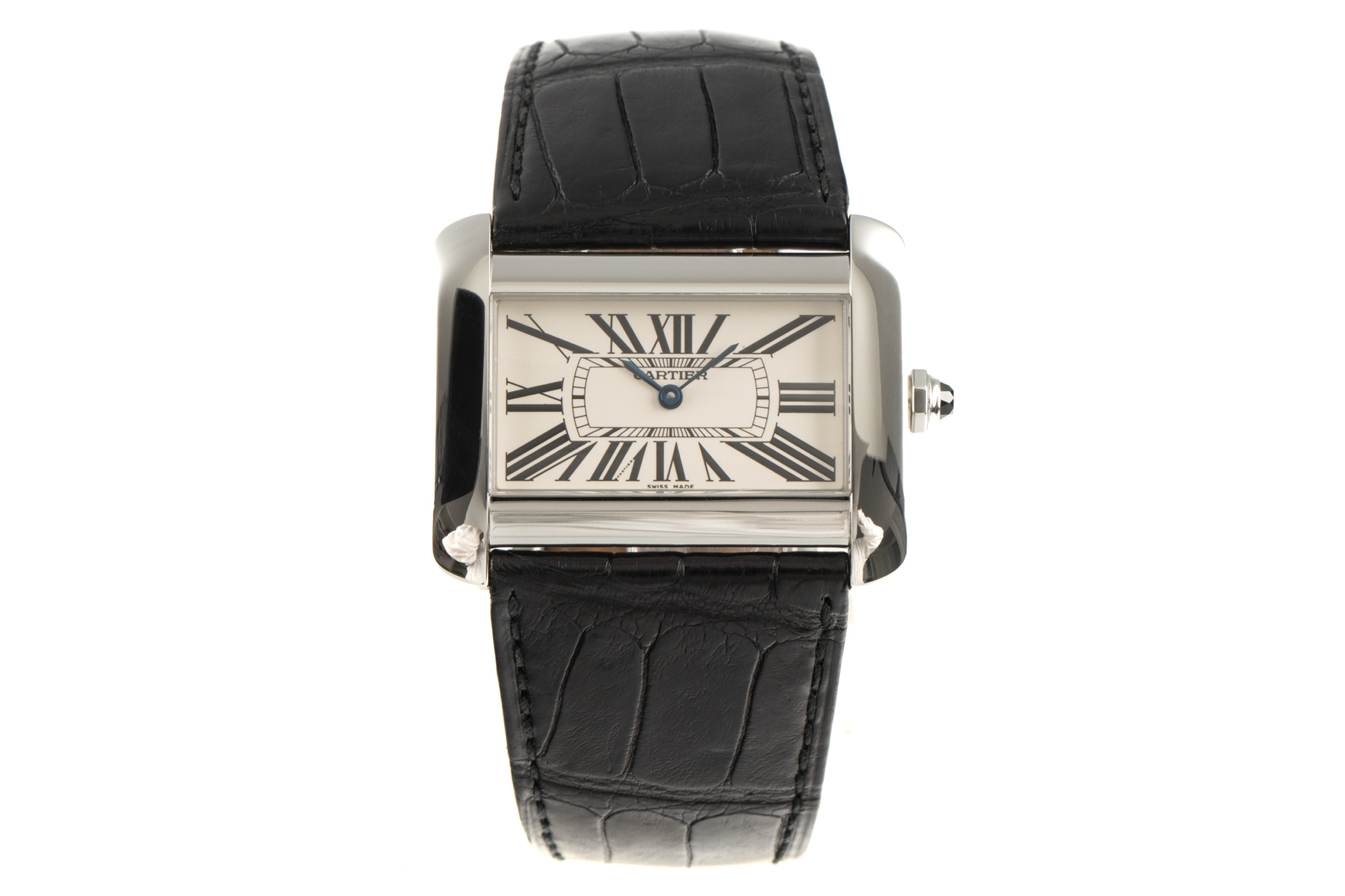 Cartier Tank Divan steel quartz Kal. 690 Ref. 2600