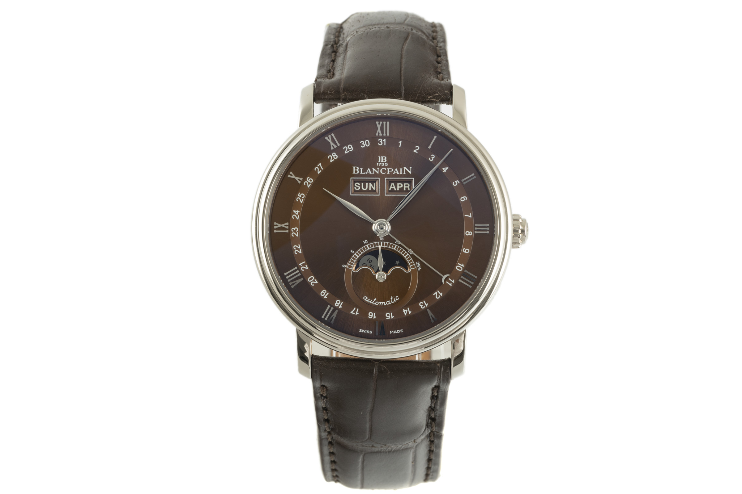 Blancpain Villeret 18 ct white gold automatic Kal. 6763 Ref. 6263