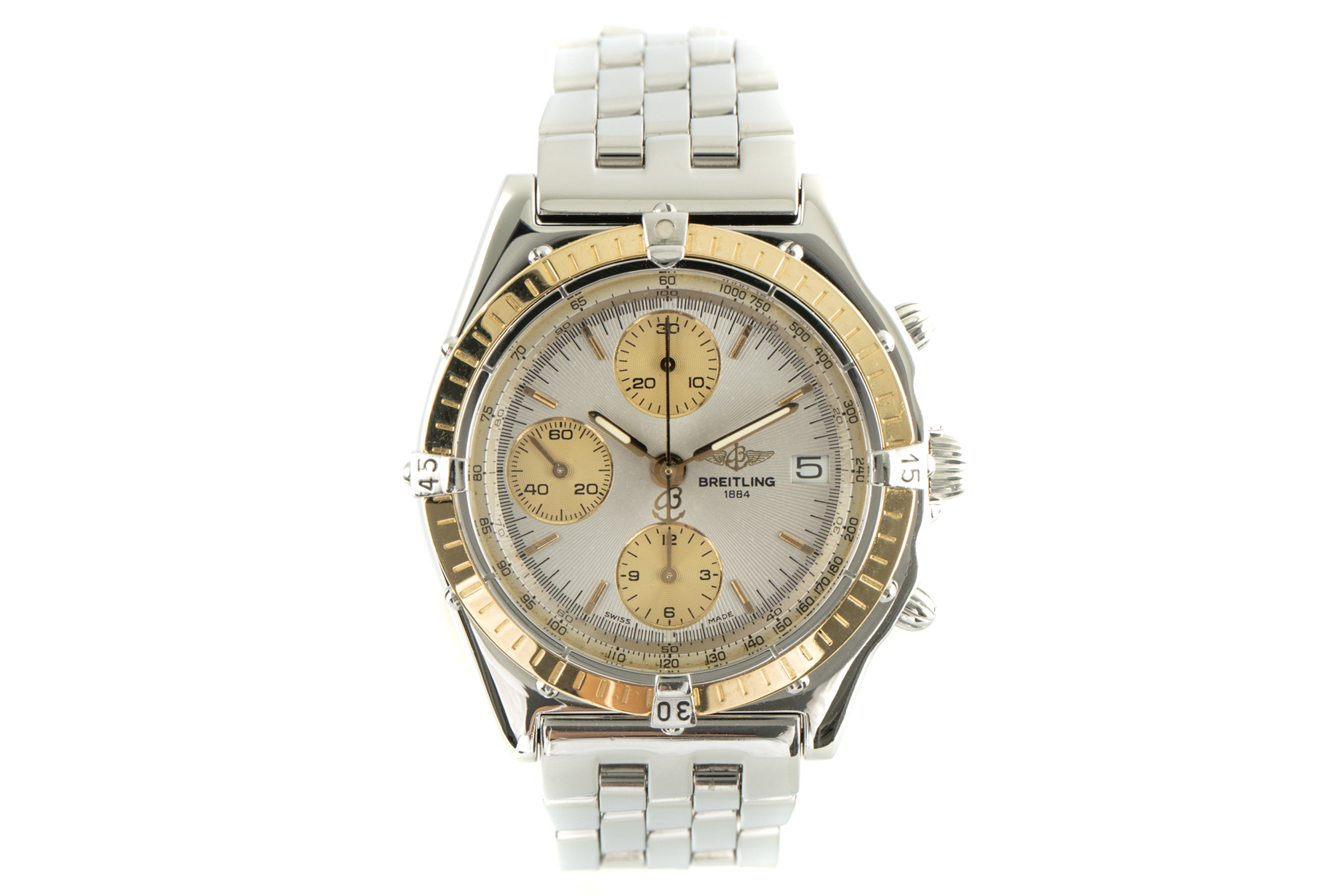 Breitling Chronomat chronograph steel / gold automatic Kal. B13 Ref. D13048