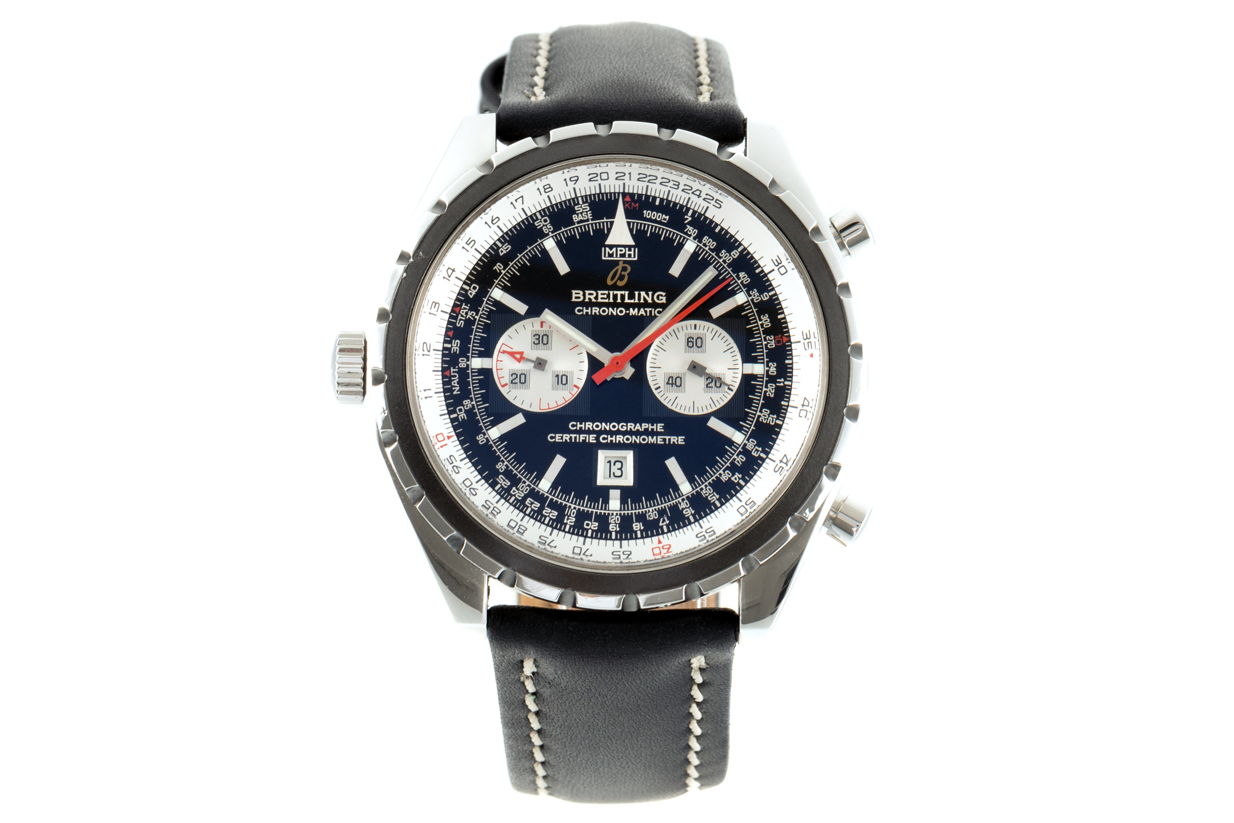 Breitling Chrono-Matic chronograph steel automatic Kal. B41 Ref. A41360