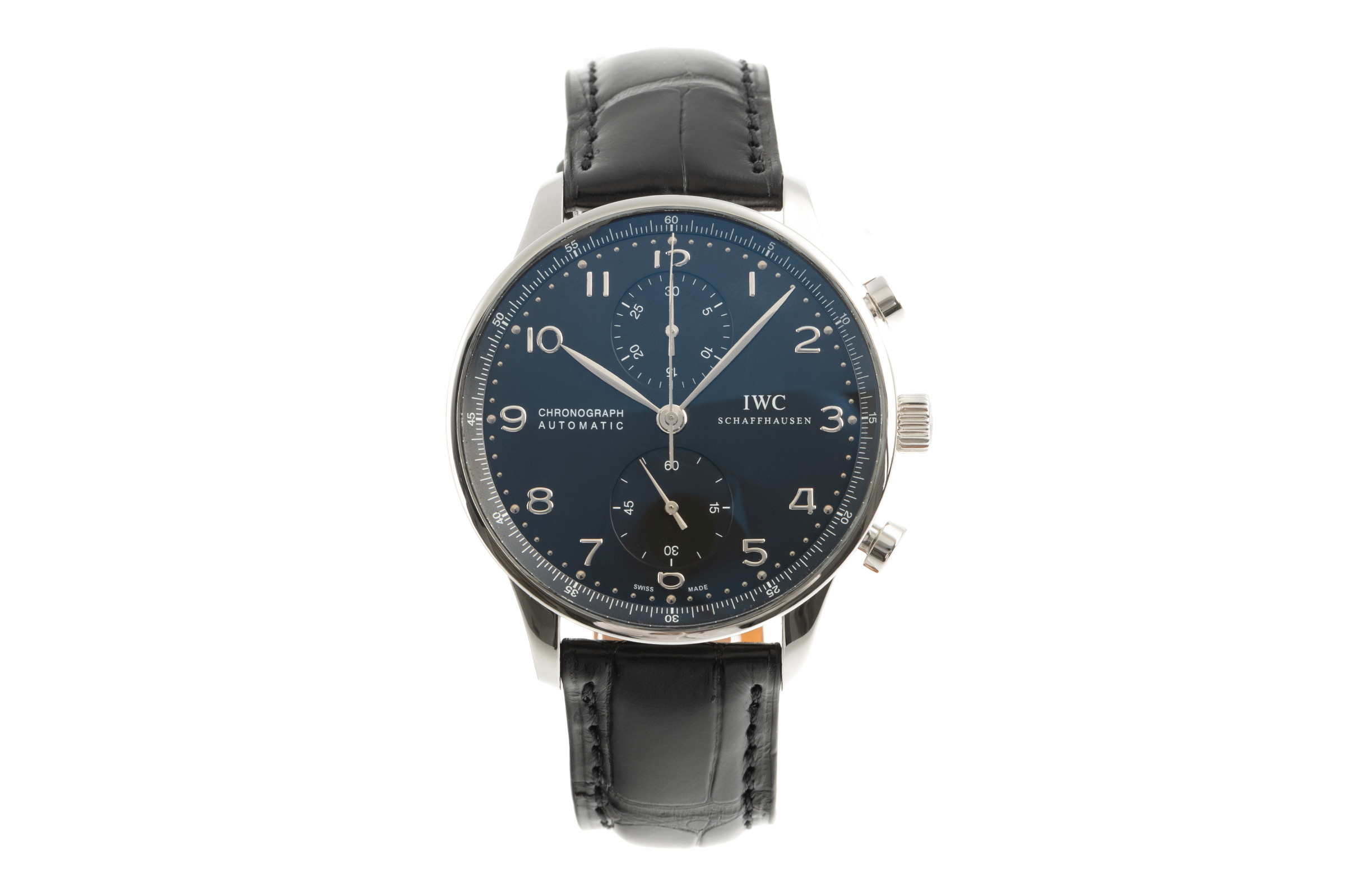 IWC Portugieser chronograph steel automatic Kal. C.79350 Ref. IW371438