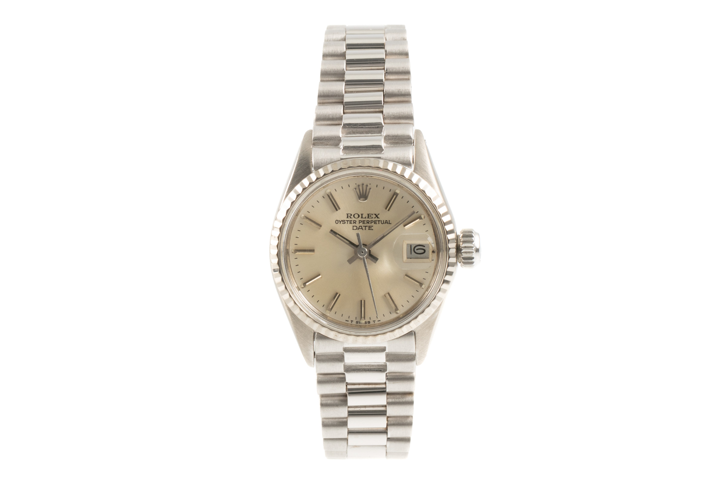 Rolex Lady Date 18 ct white gold automatic Kal. 1160 Ref. 6516