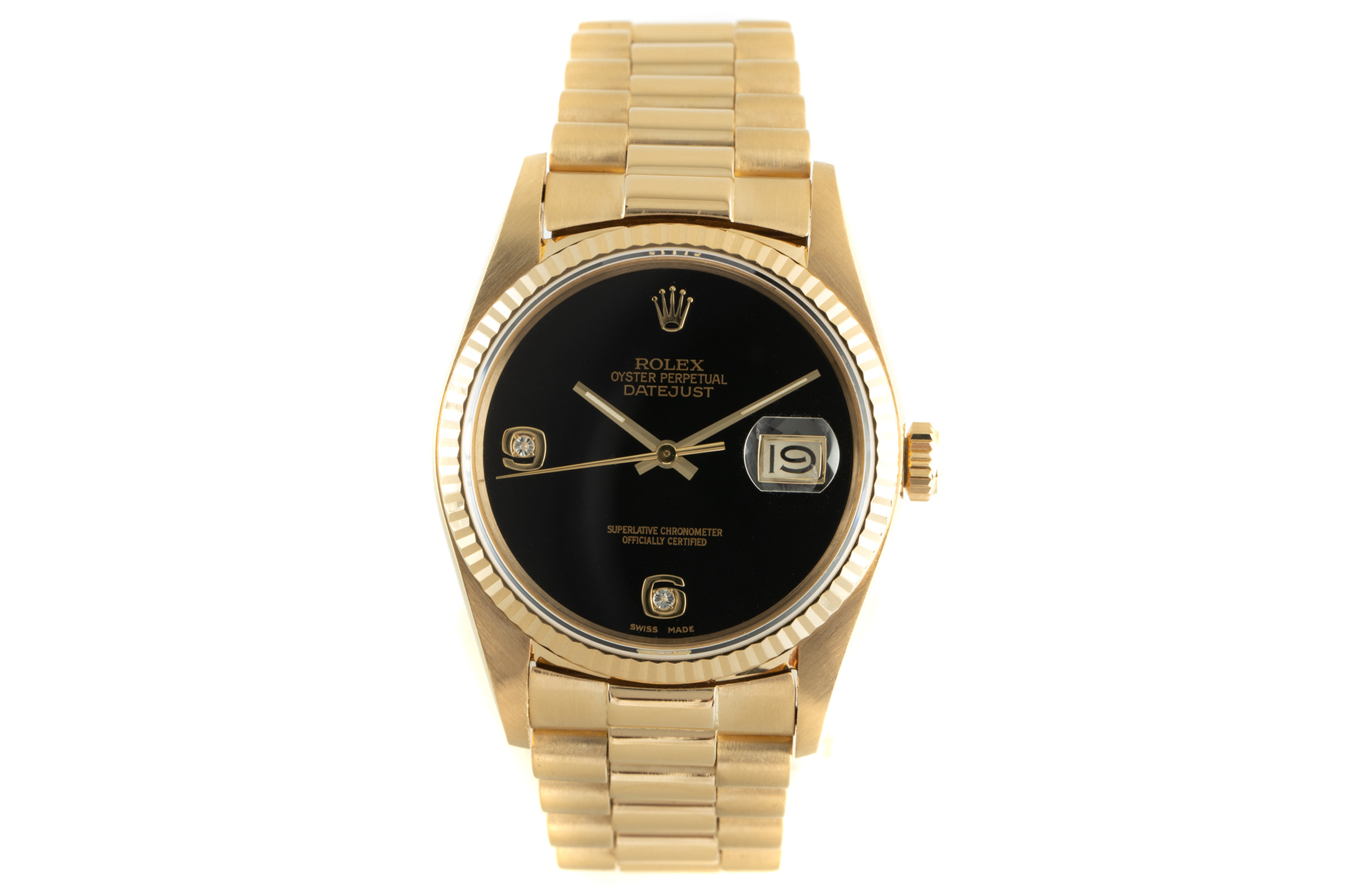 Rolex Datejust 18 ct gold automatic Kal. 3035 Ref. 16018