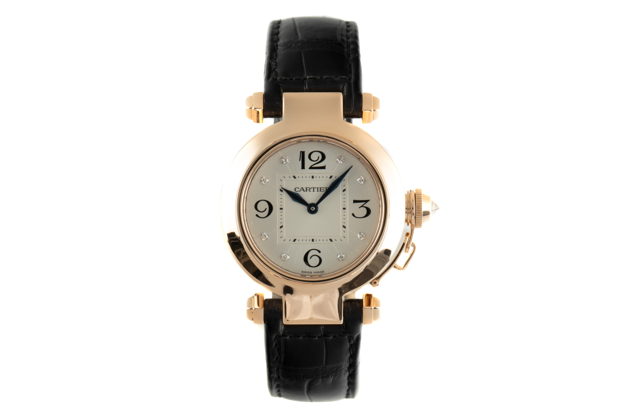Cartier Pasha 18 ct red gold quartz Kal. 690 Ref. 2812