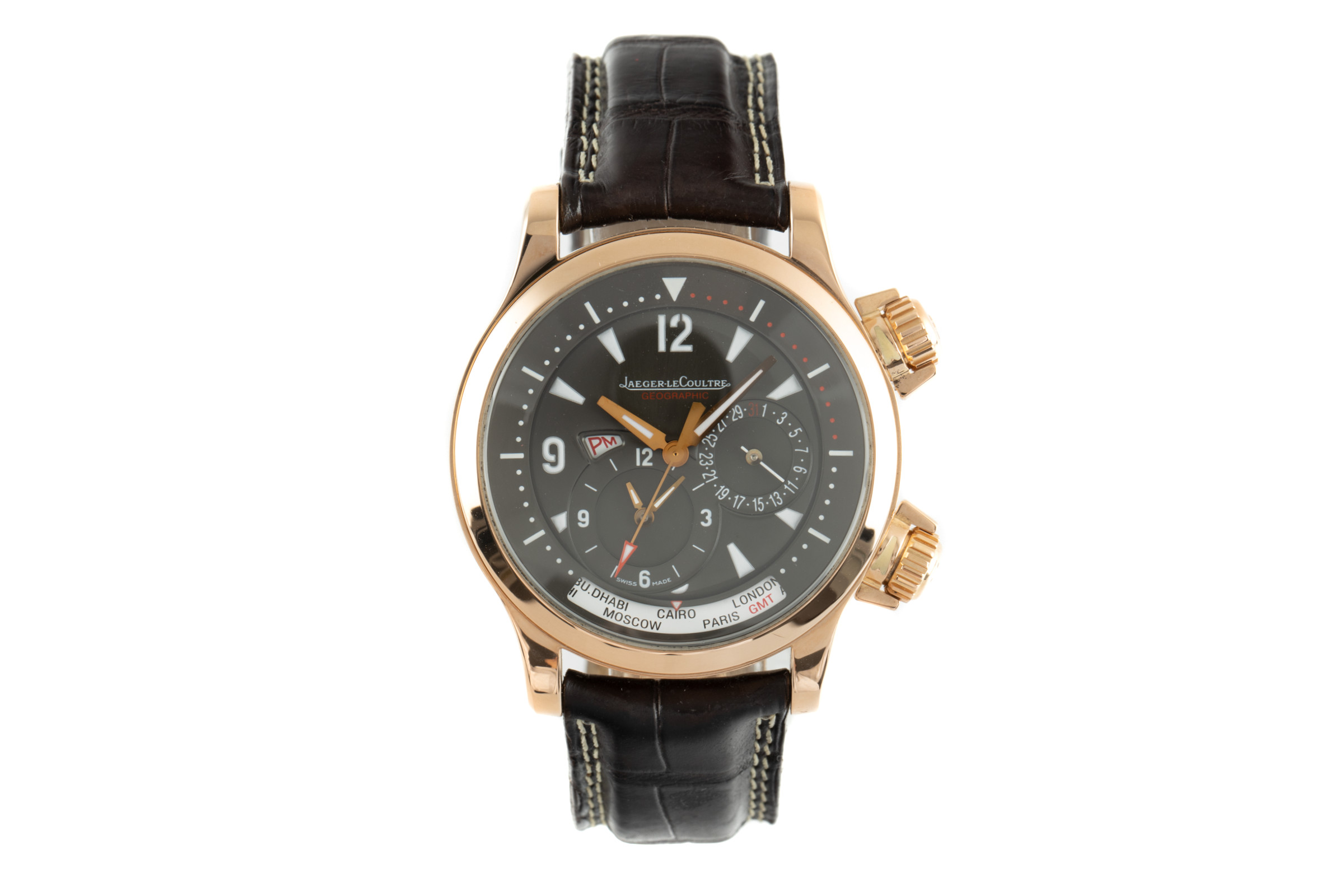 Jaeger-LeCoultre Master Geographic 18 ct gold automatic Kal. 923 Ref. 146.2.83