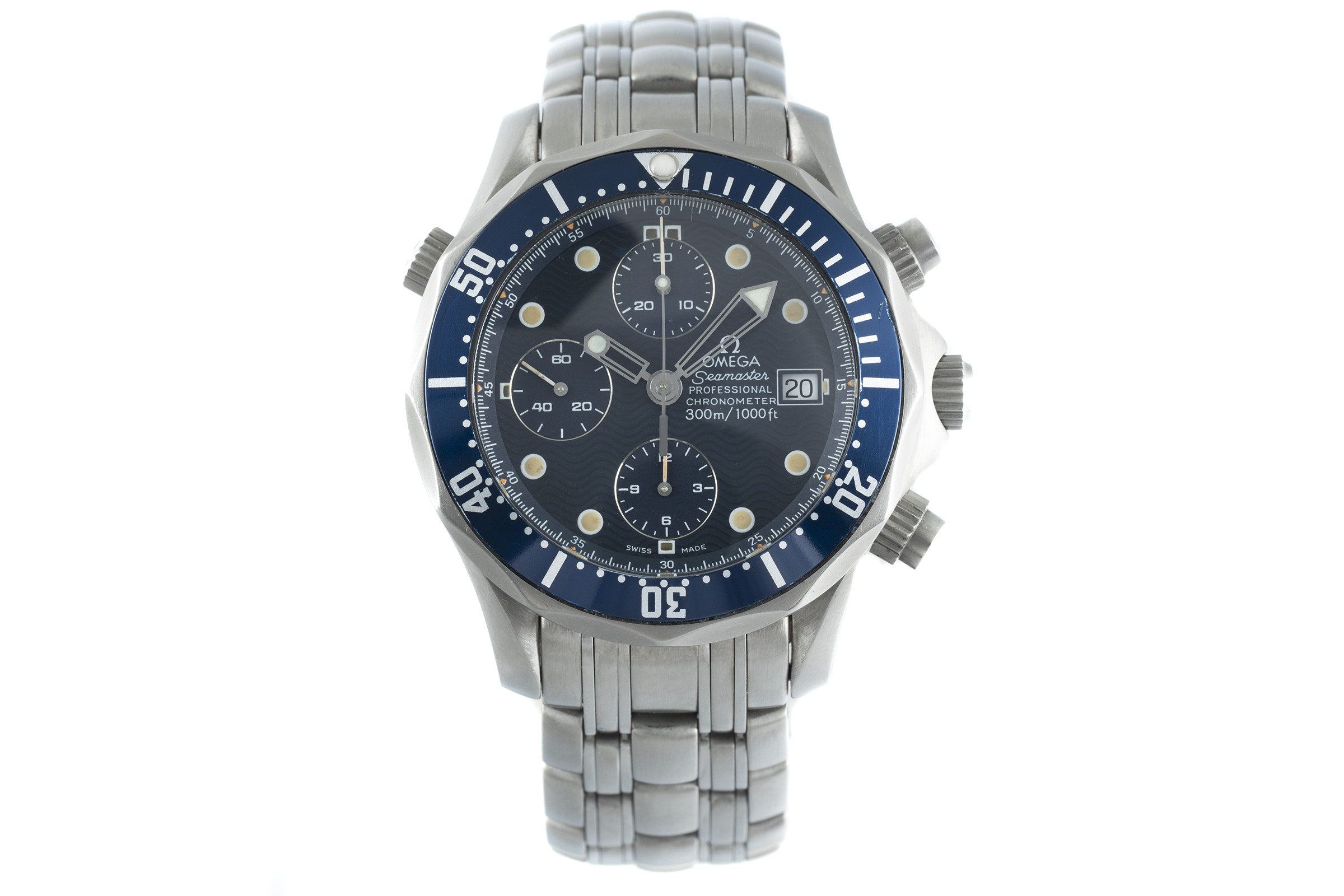 Omega Seamaster chronograph titanium automatic Kal. 1154 Ref. 2298.80.00