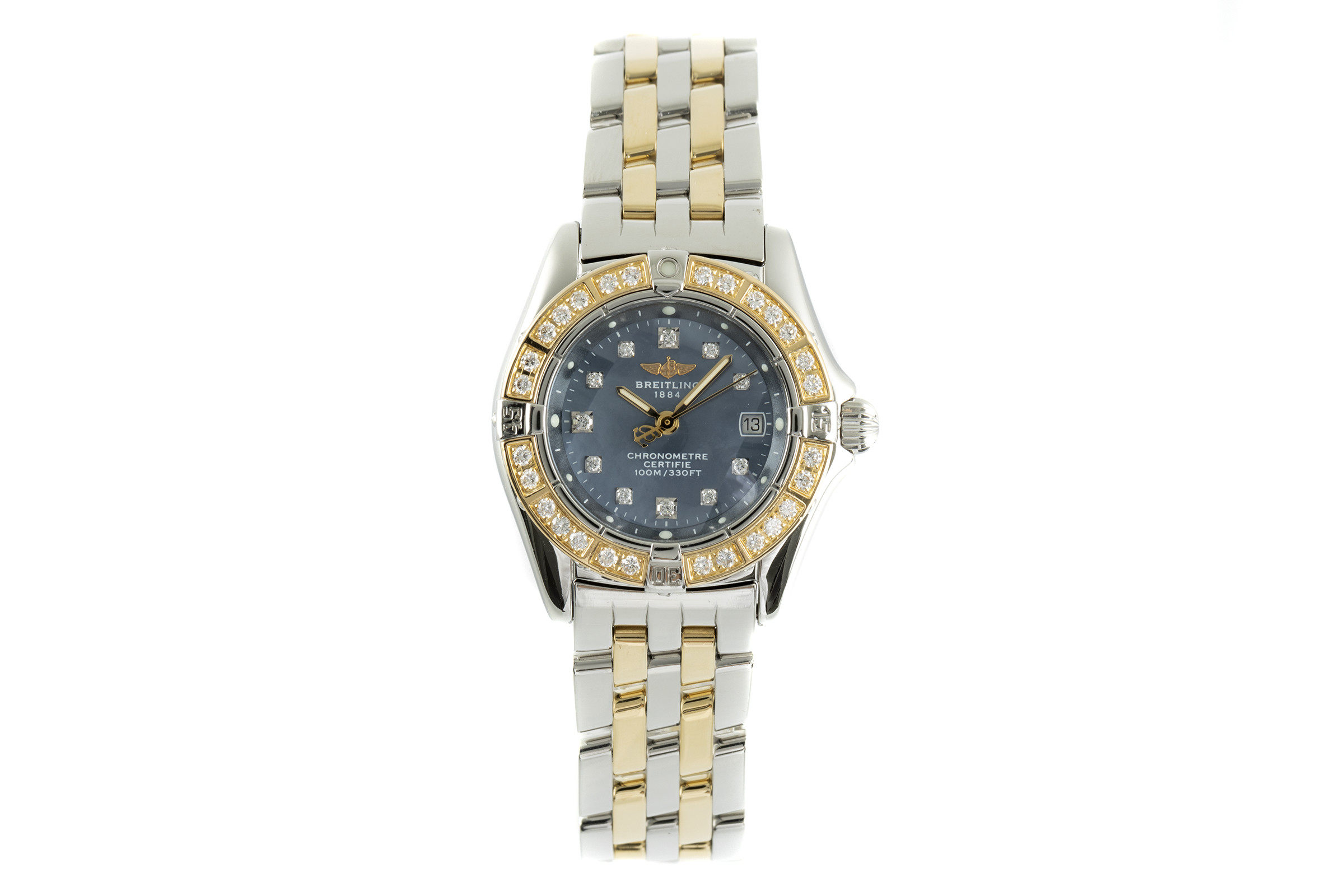 Breitling Callistino steel / gold quartz Kal. B72 Ref. D72345