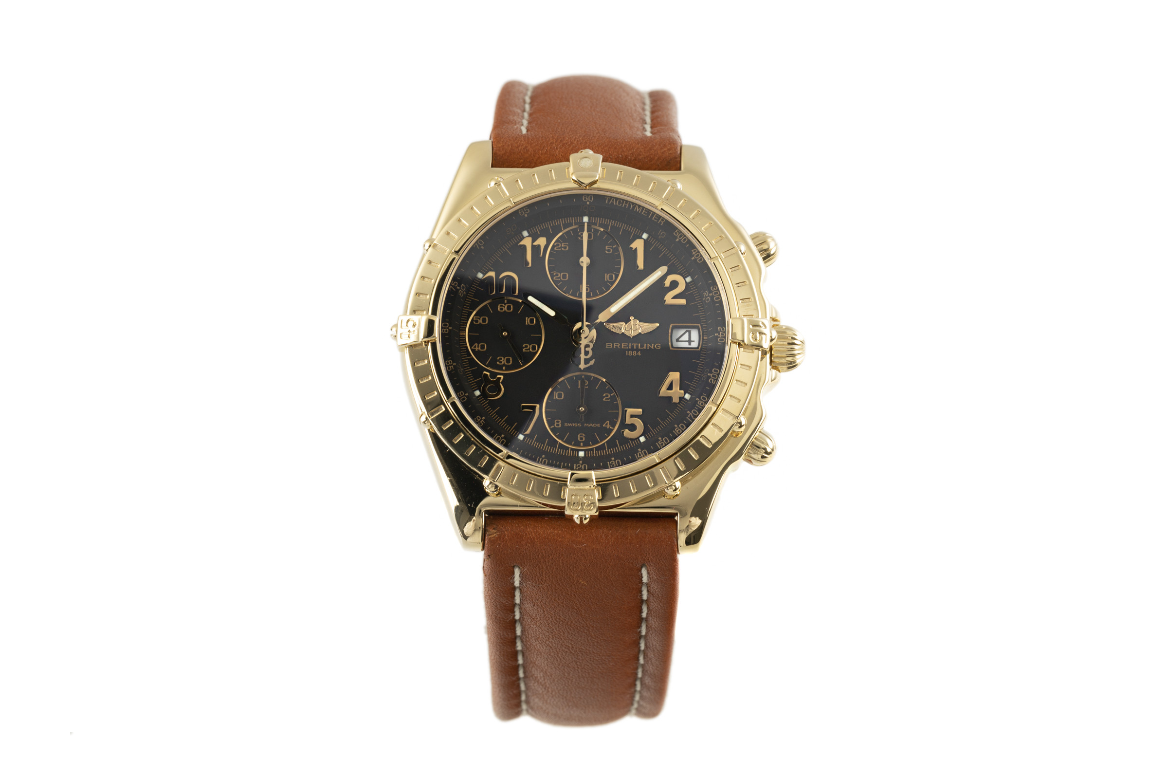 Breitling Chronomat chronograph 18 ct gold automatic Ref. K13050.1