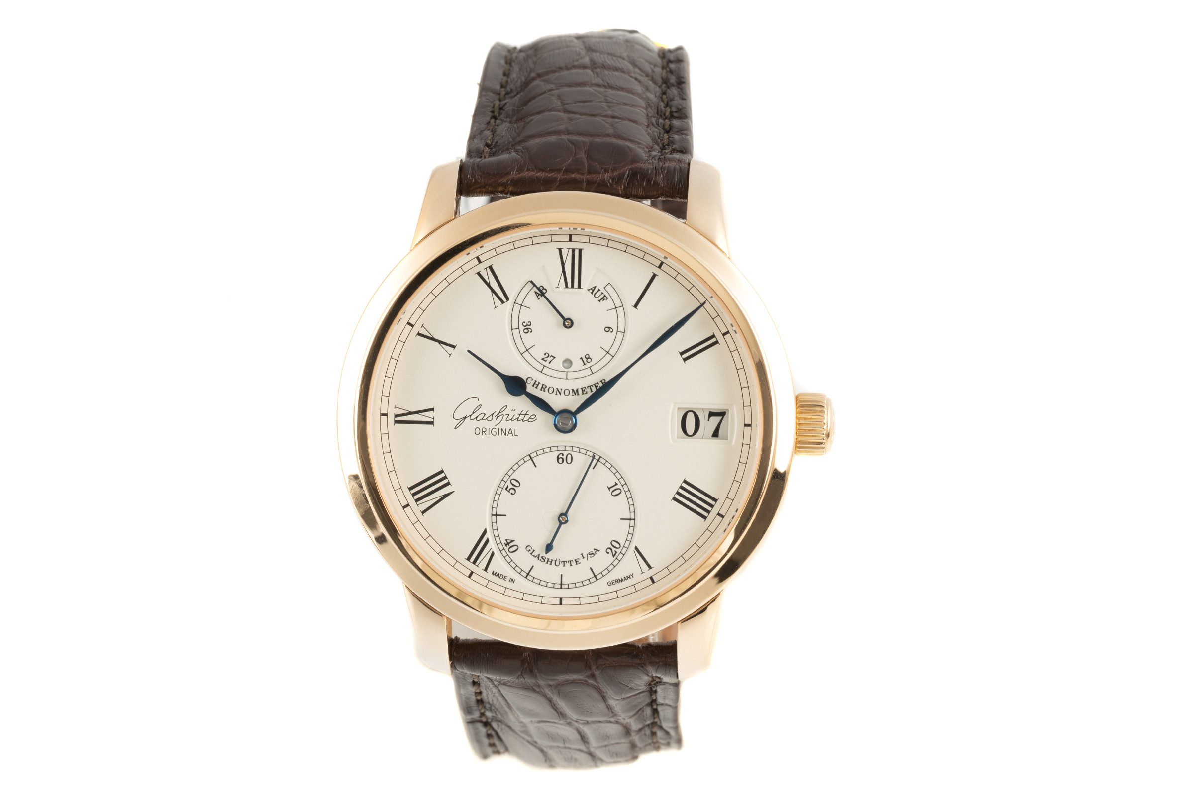 Glashutte Original Senator 18 ct gold manual winding Kal. 58 Ref. 58-01-01-01-04