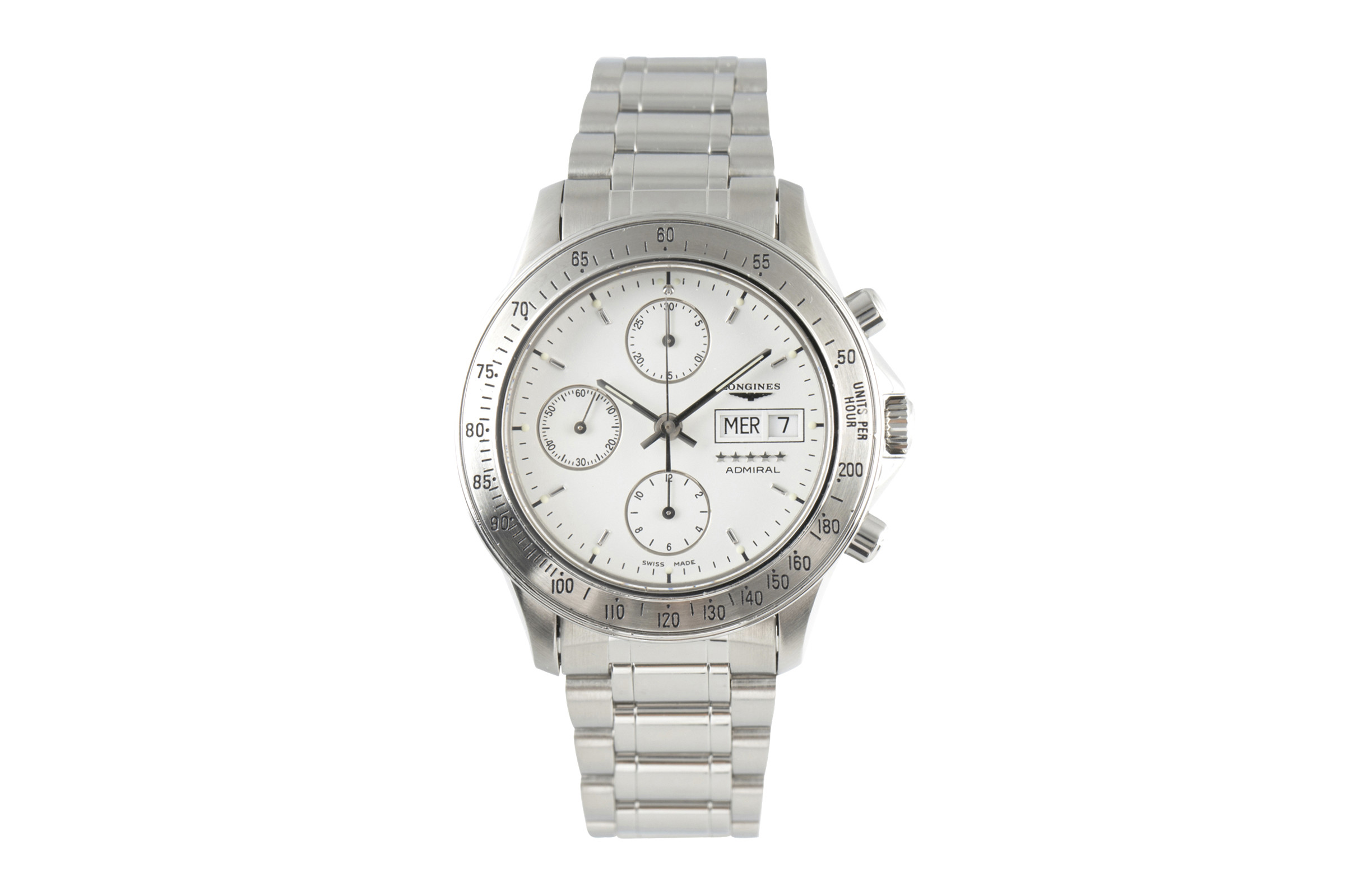 Longines Admiral chronograph steel automatic Kal. L674.3 Ref. L3.603.4