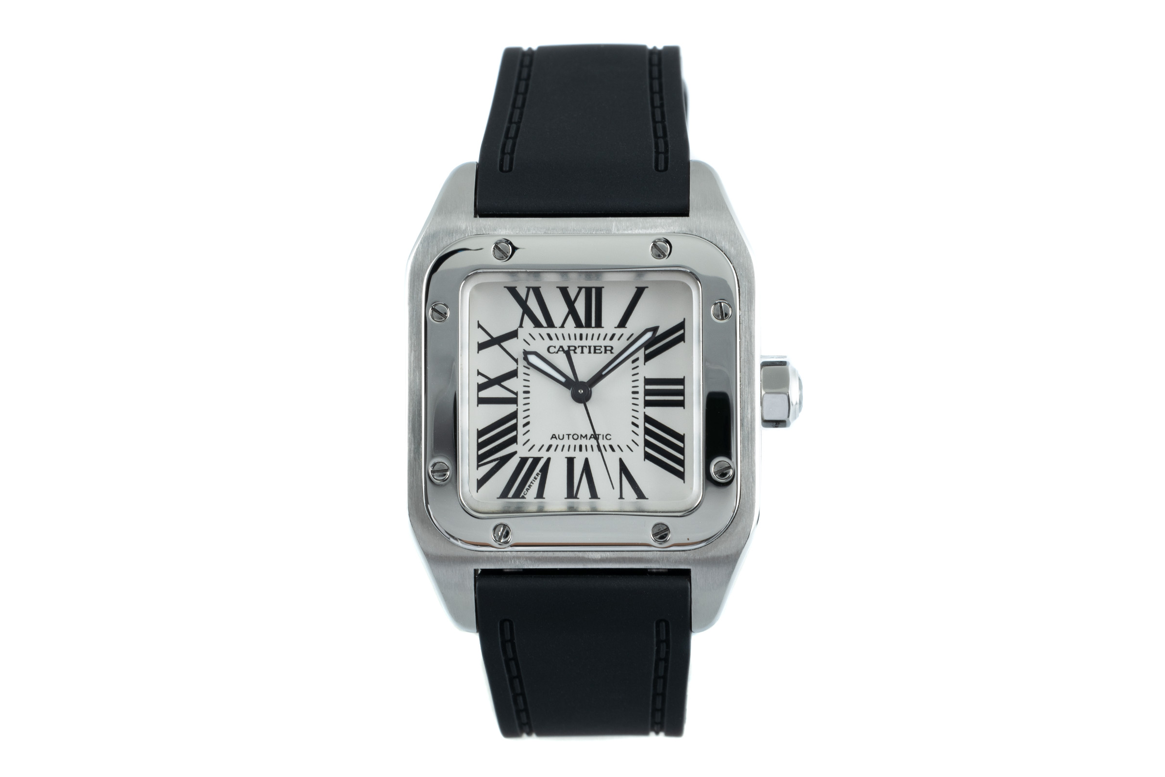 Cartier Santos 100 steel automatic Kal. 076 Ref. 2878