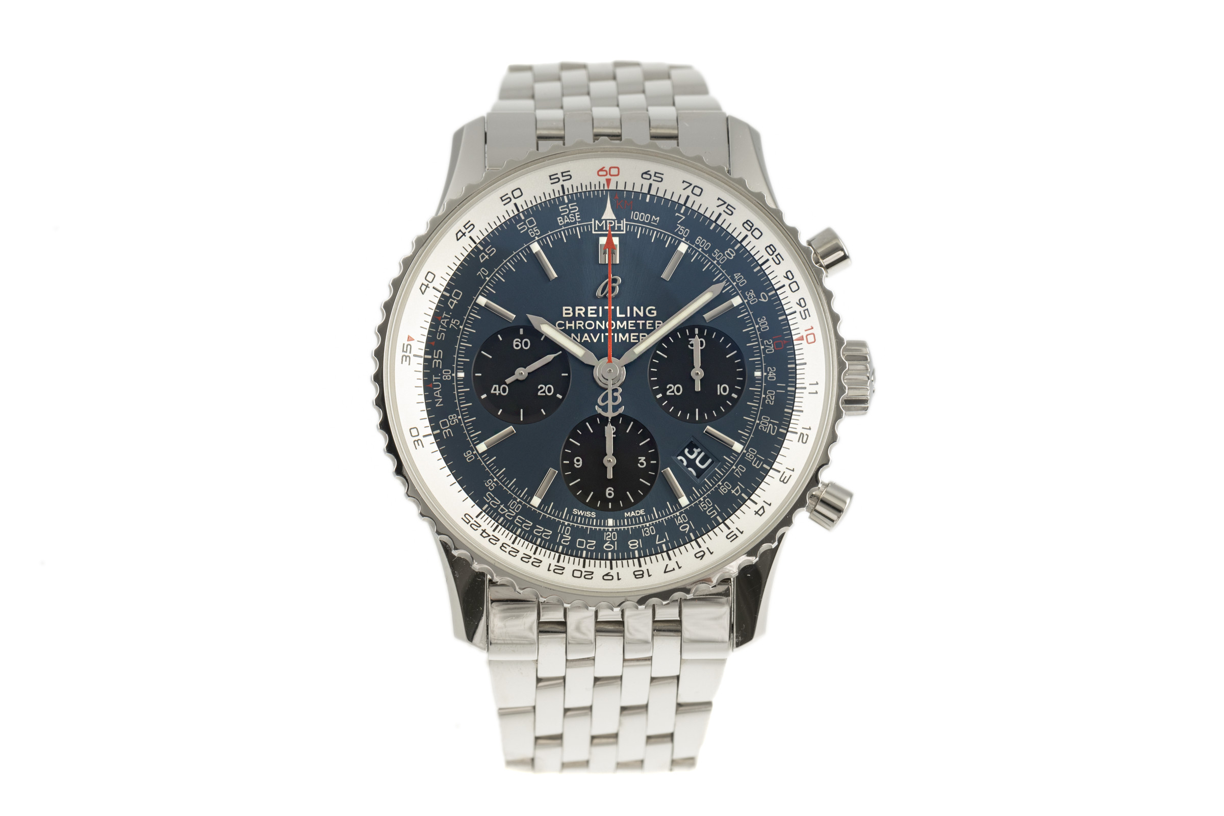 Breitling Navitimer 01 chronograph steel automatic Kal. B01 Ref. AB0121