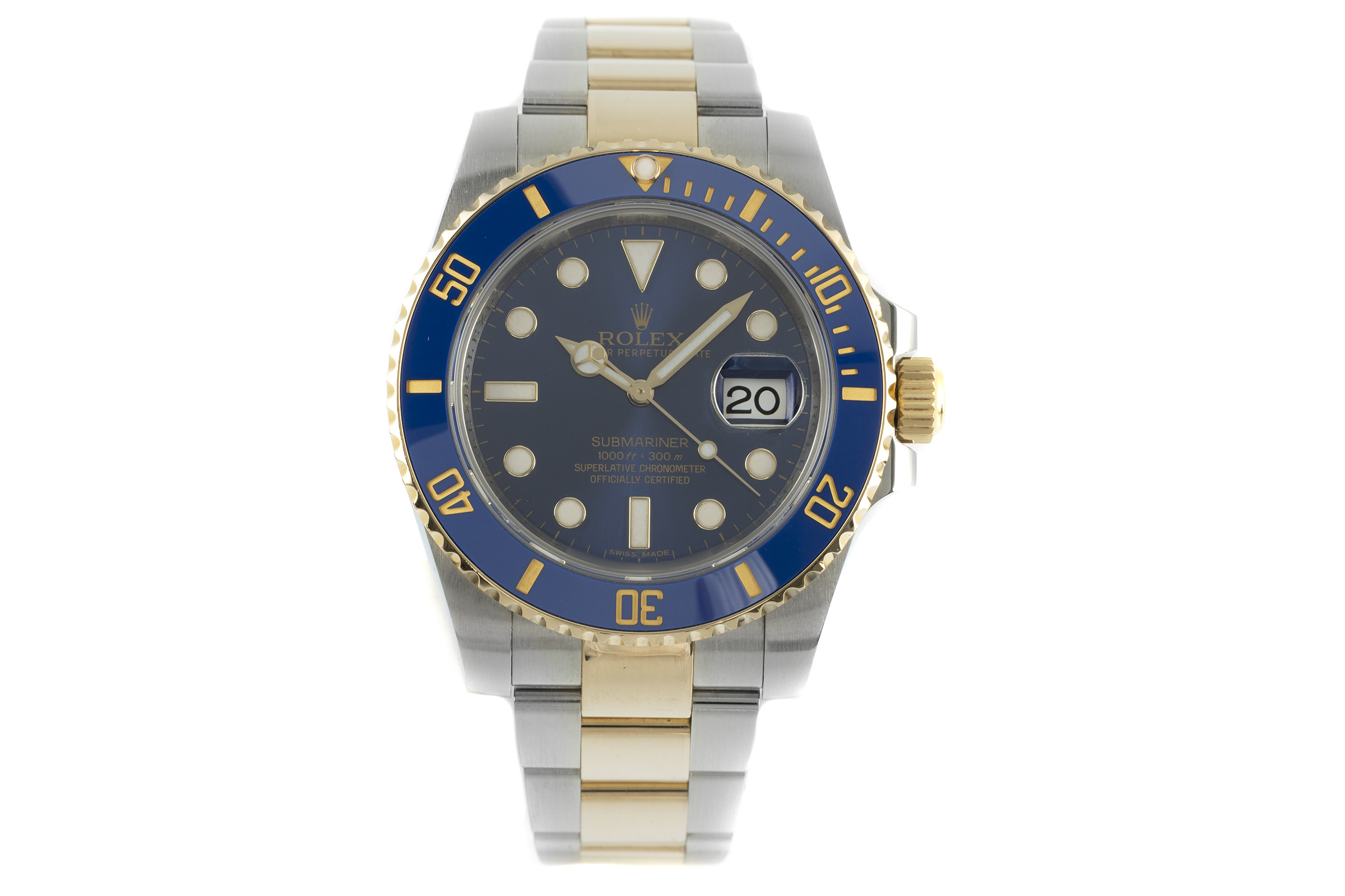 Rolex Submariner steel / gold automatic Kal. 3135 Ref. 116613LB