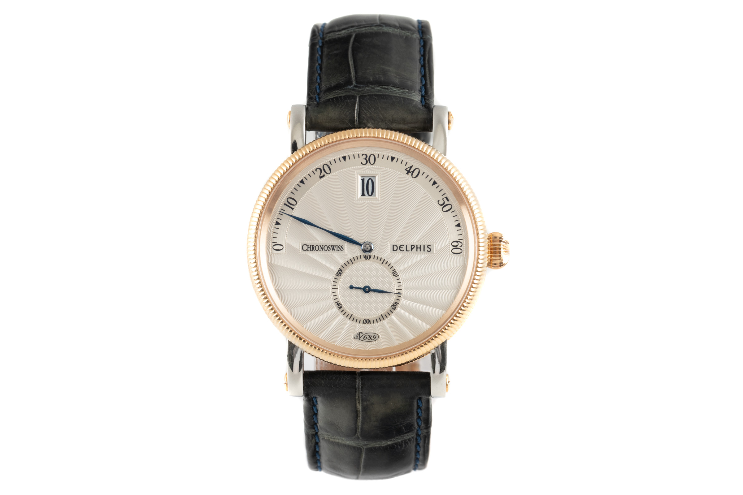 Chronoswiss Delphis steel / gold automatic Kal. C.124 Ref. CH1422R
