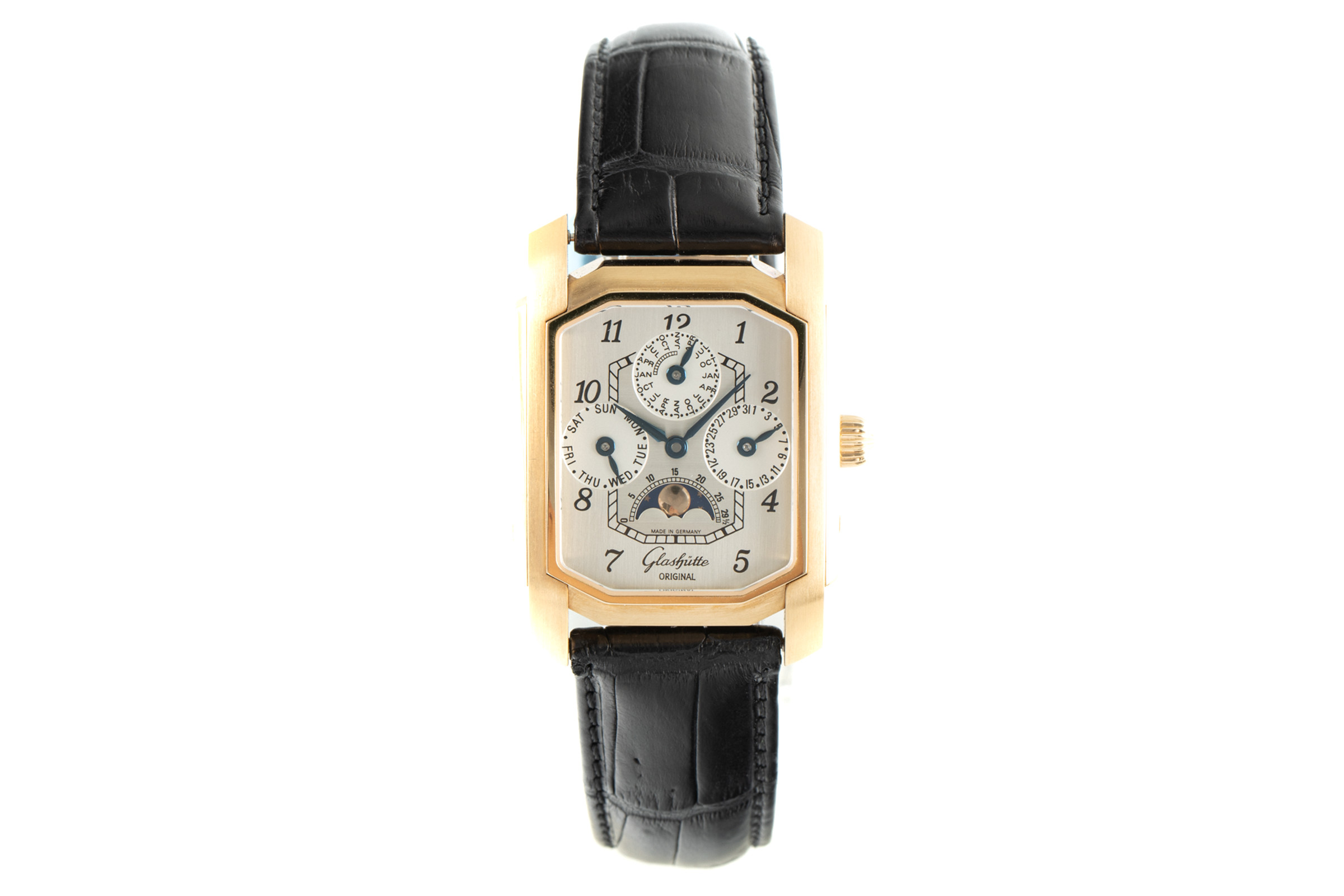 Glashutte Original Senator 18 ct gold manual winding Kal. GUB 42