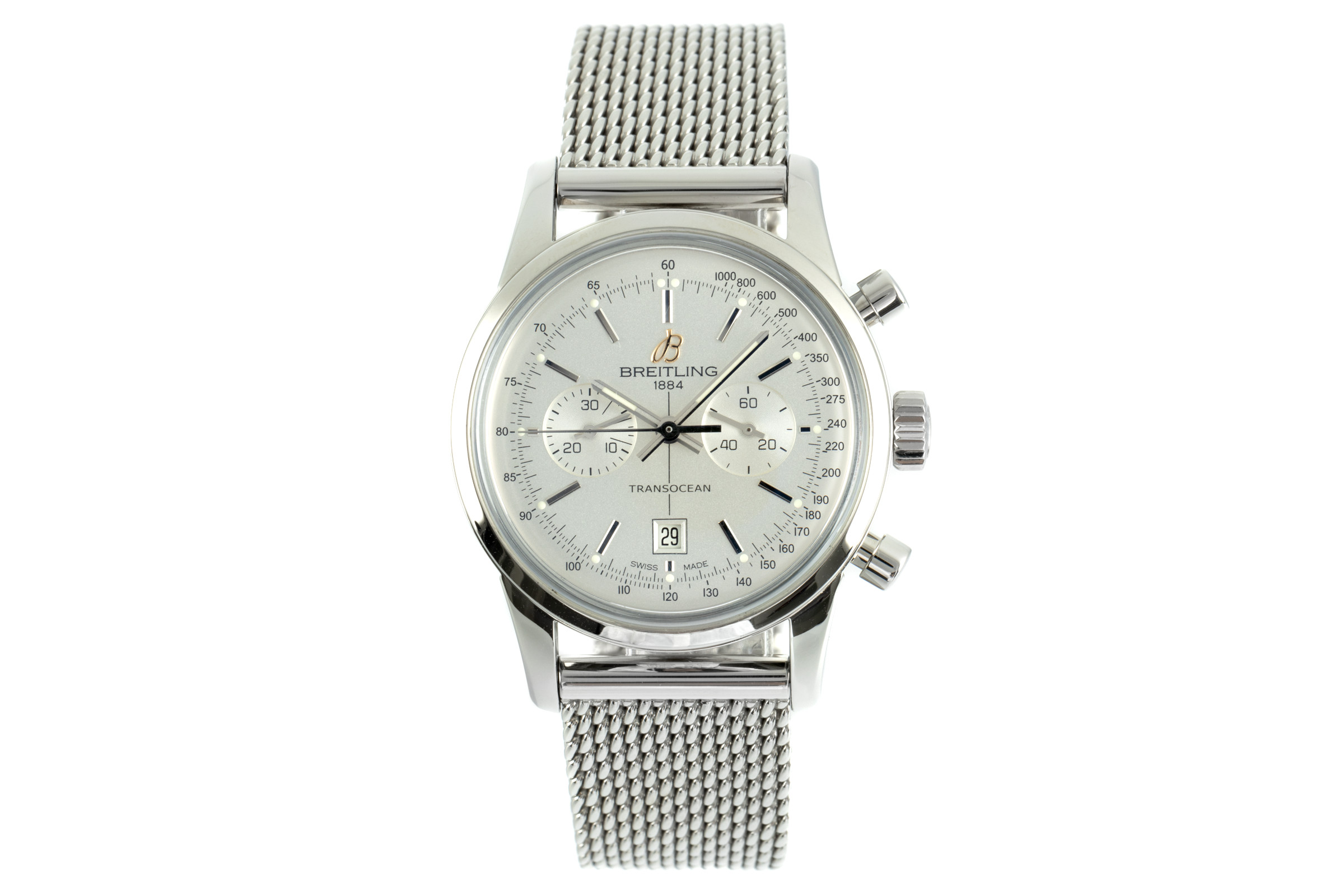 Breitling Transocean chronograph steel automatic Ref. A41310