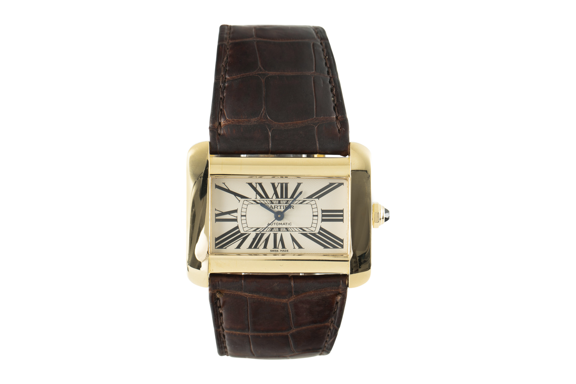 Cartier Tank Divan 18 ct gold automatic Kal. 120/381A Ref. 2603
