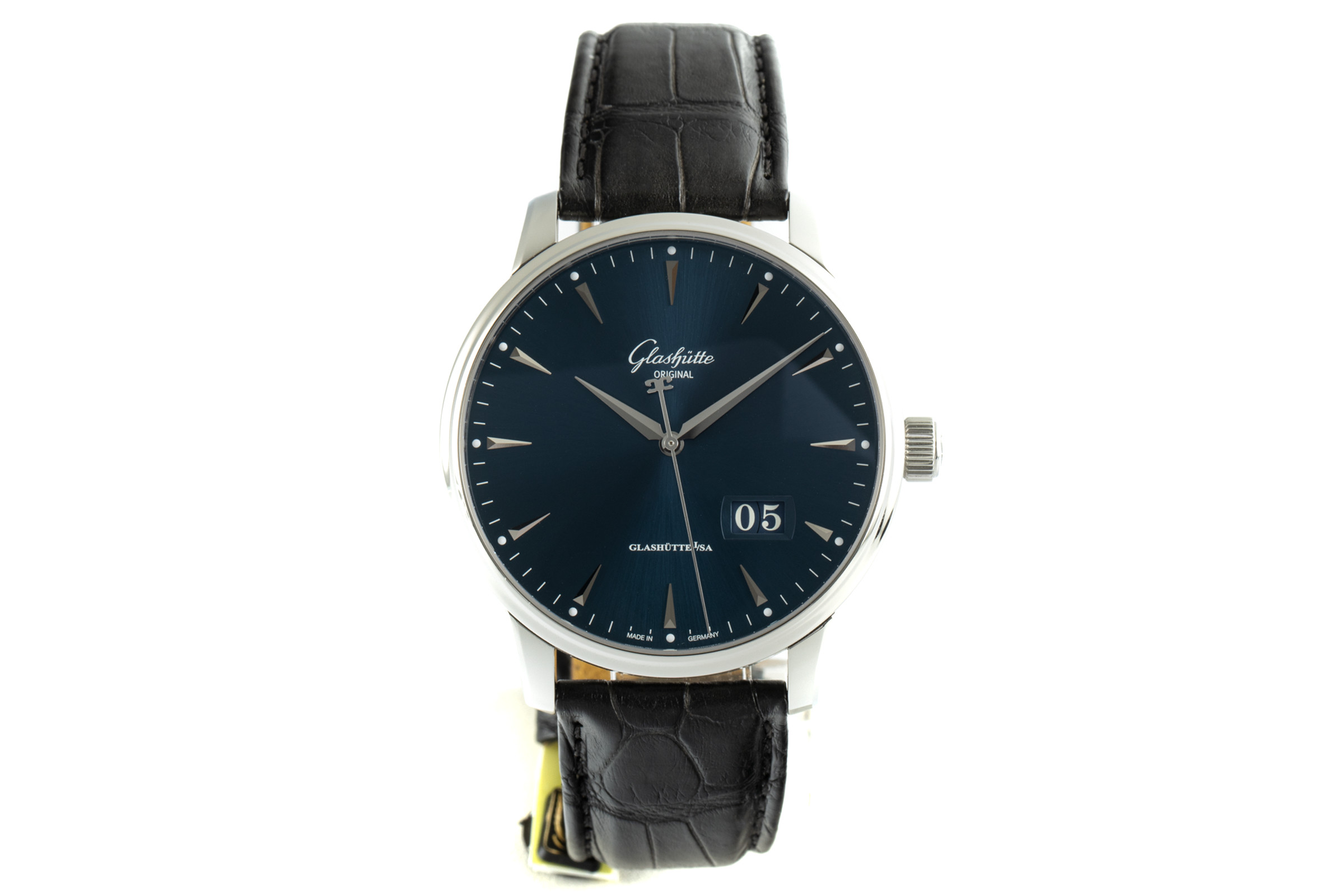 Glashutte Original Senator steel automatic Kal. GO 36 Ref. 1-36-03-04-02-30