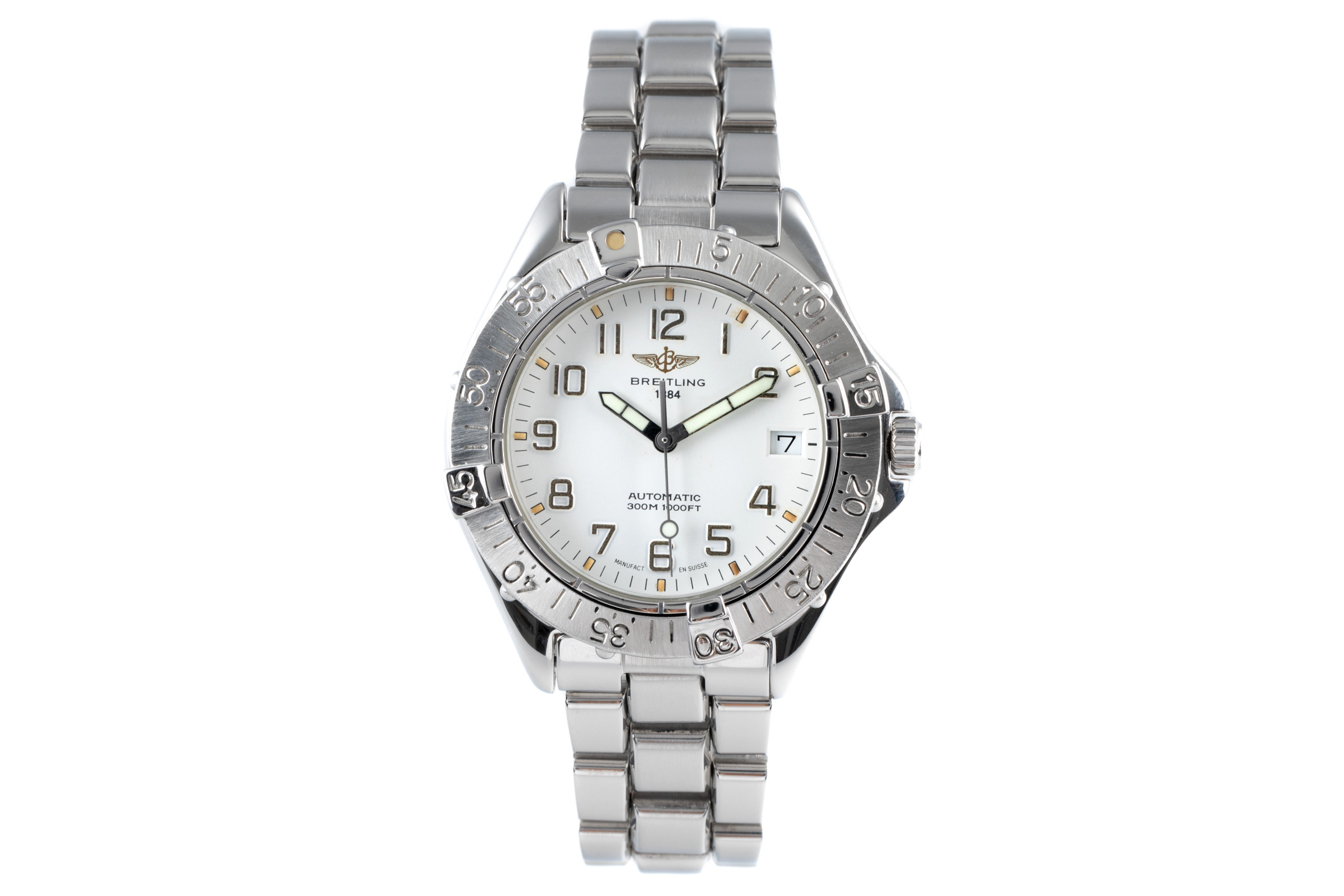 Breitling Colt steel automatic Kal. B17 Ref. A17035