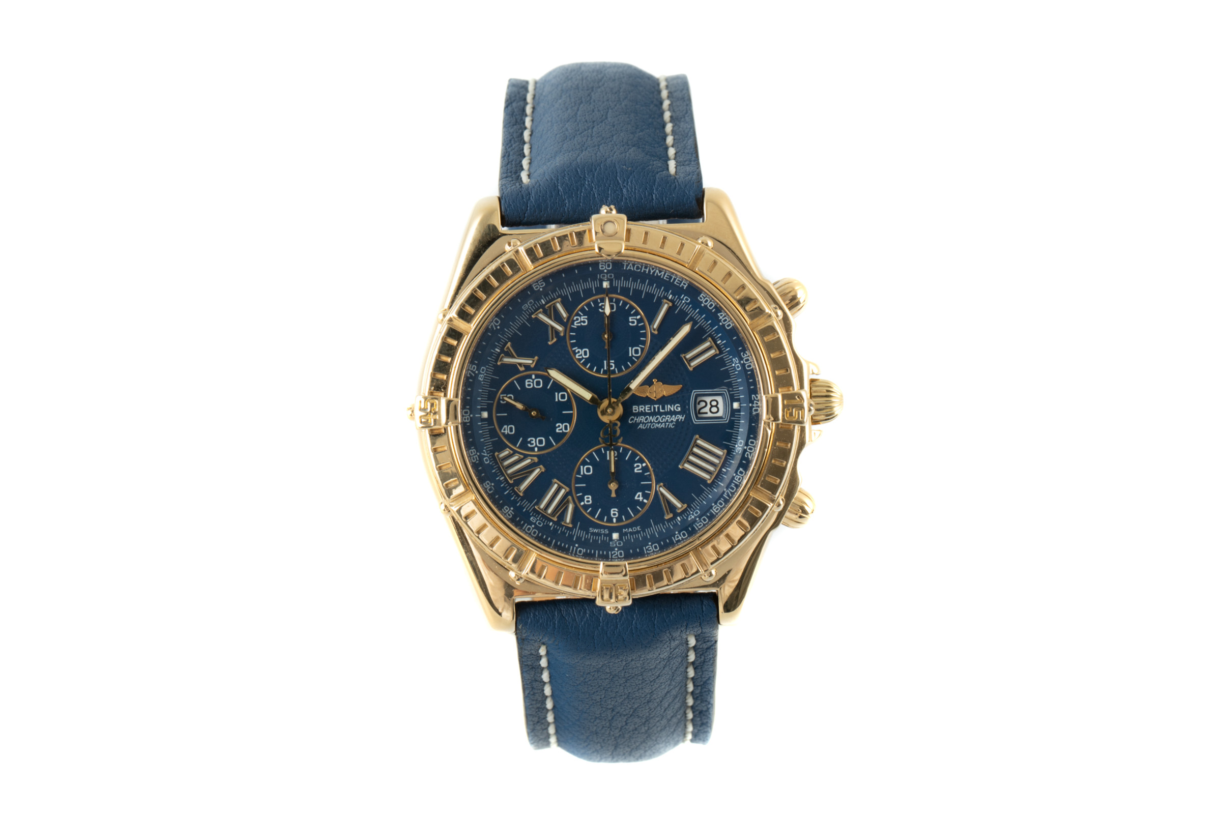 Breitling Crosswind chronograph 18 ct gold automatic Kal. B13 Ref. K13055