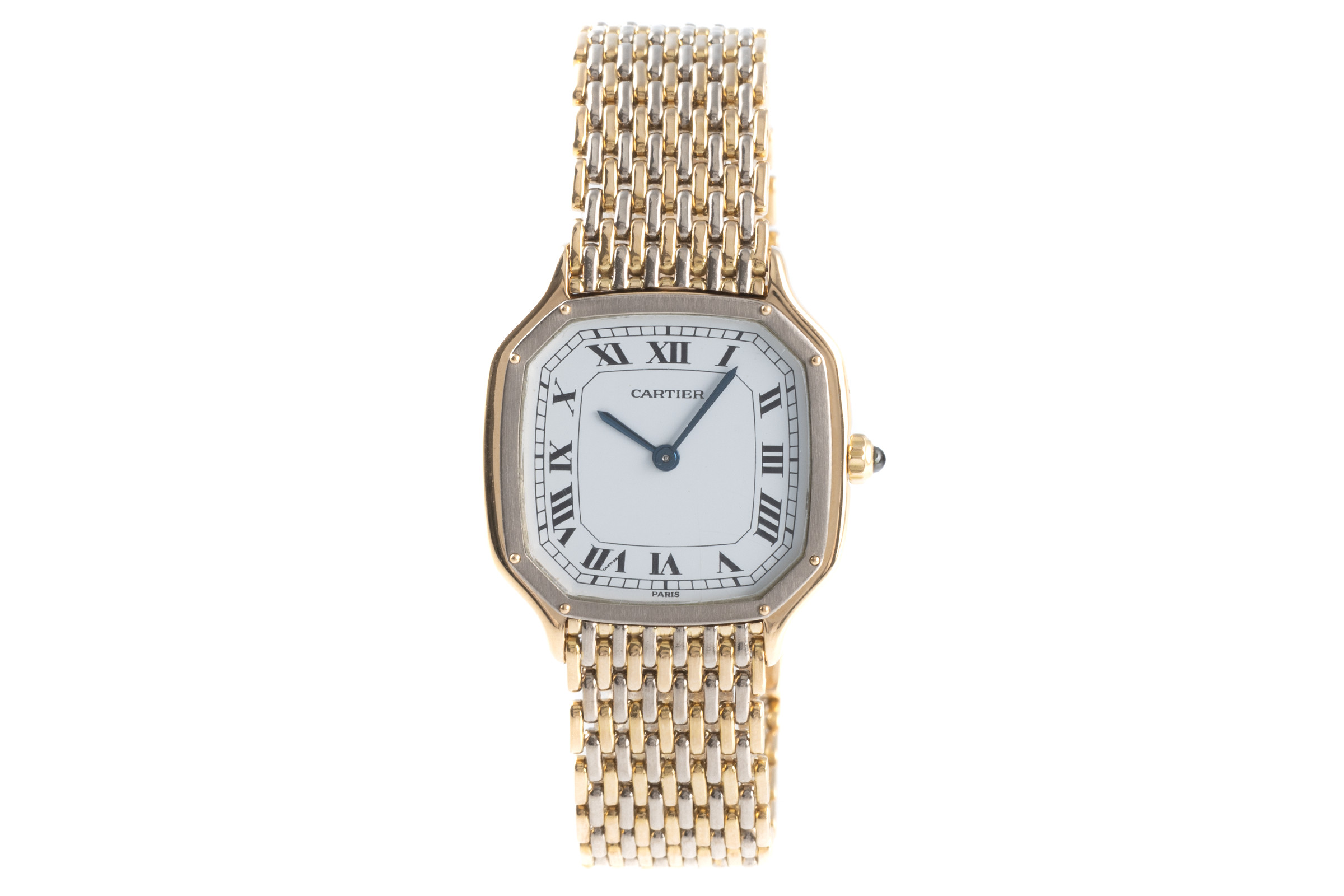 Cartier Santos Dumont 18 ct gold manual winding Kal. 21 Ref. 9606
