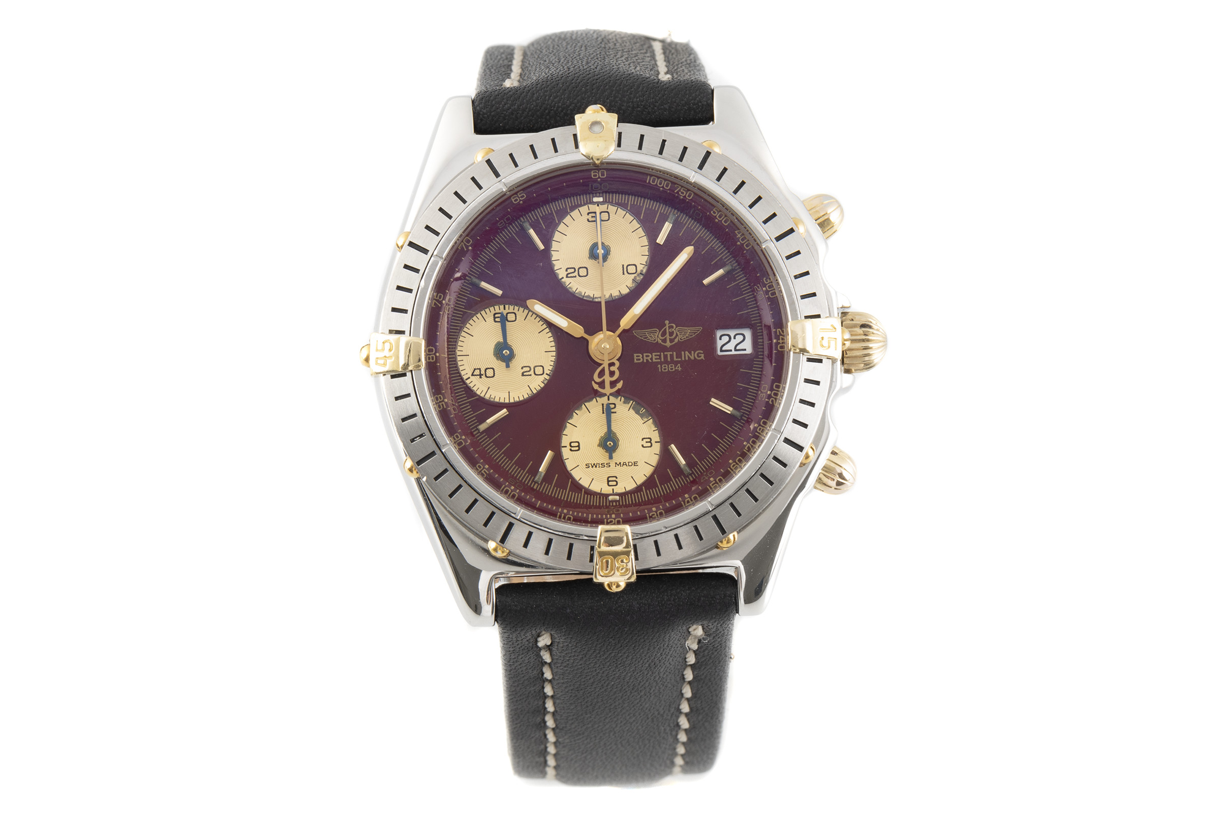 Breitling Chronomat chronograph steel / gold automatic Ref. B13048