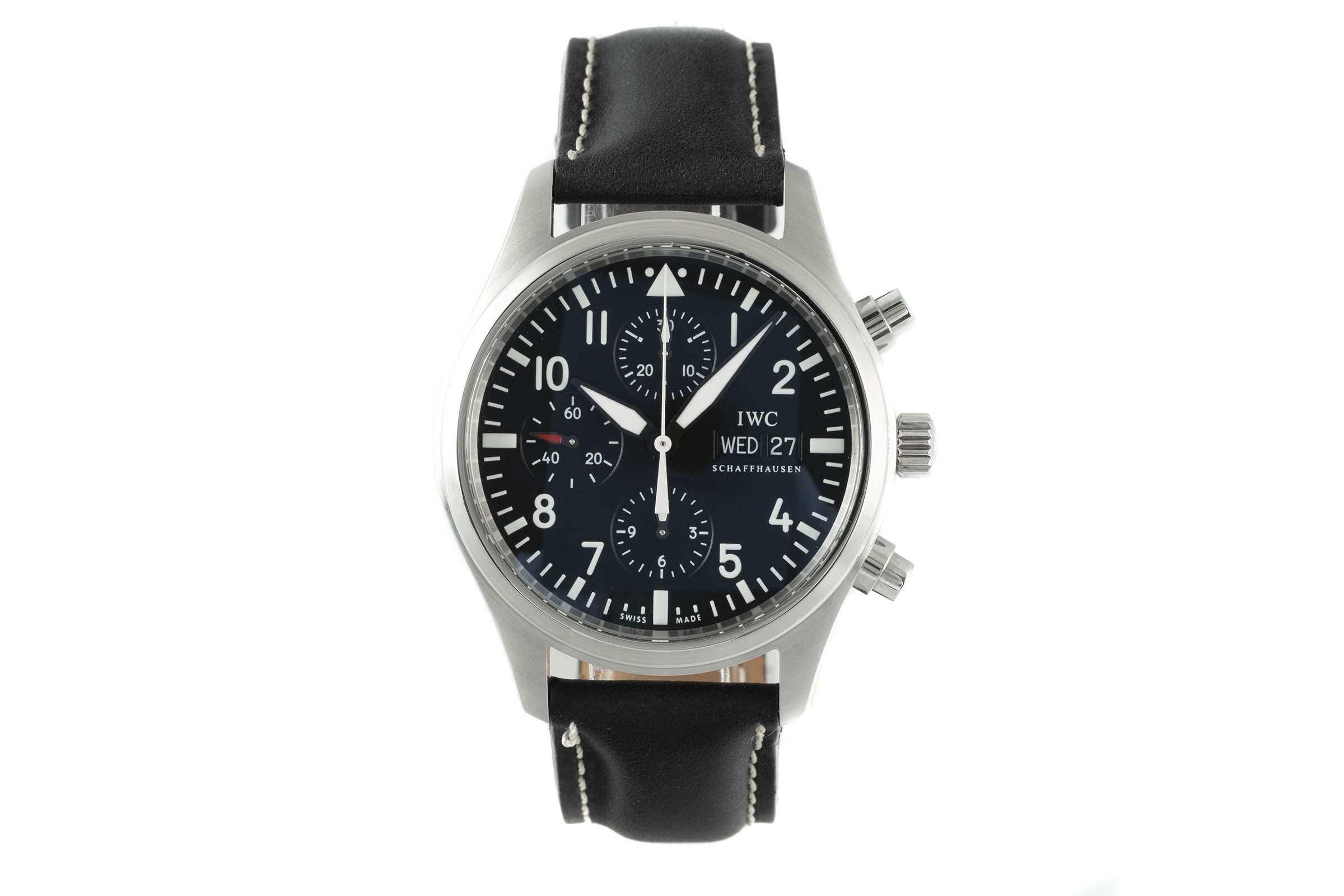 IWC Fliegeruhr chronograph steel automatic Kal. C.79320 Ref. IW371701