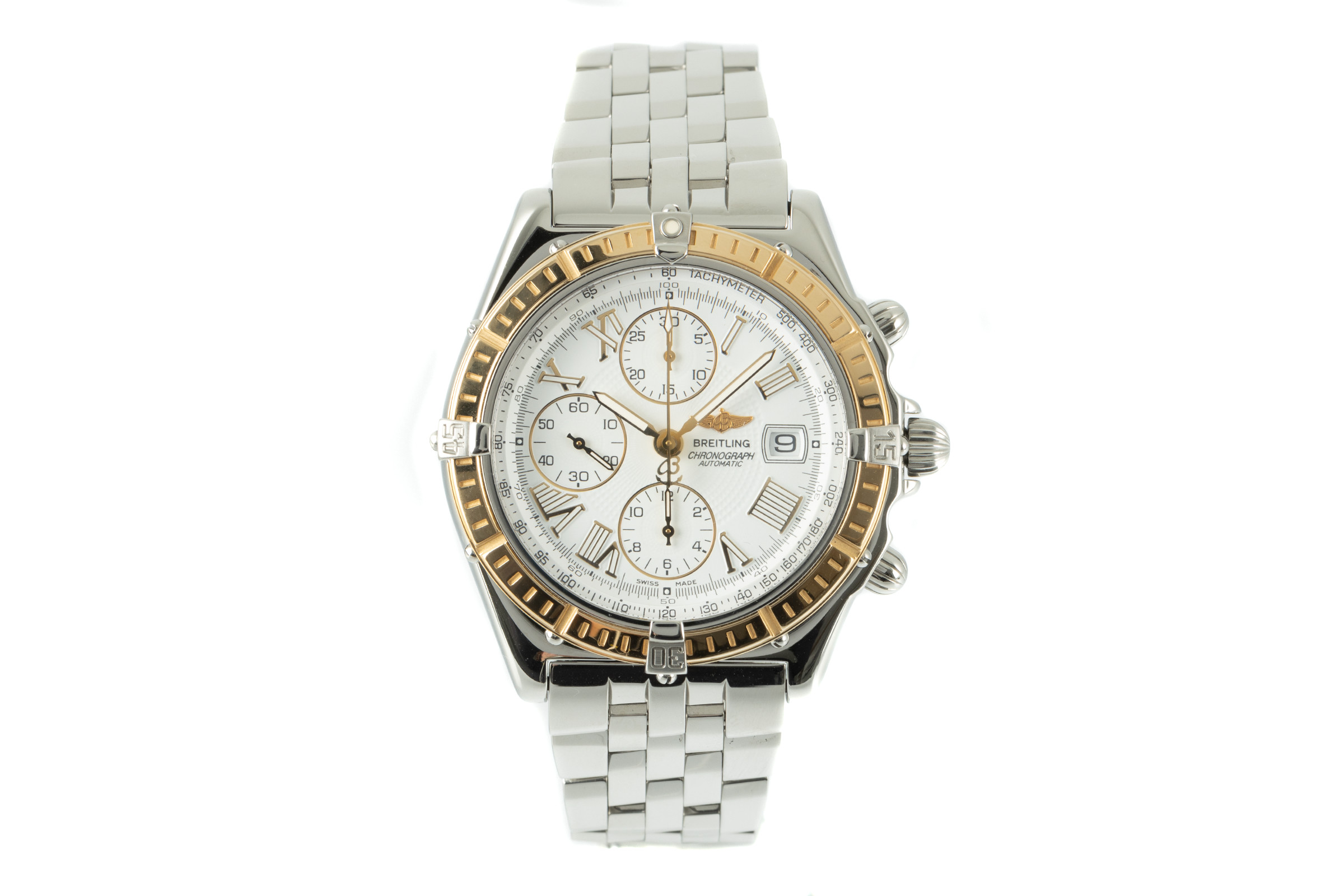 Breitling Crosswind chronograph steel / gold automatic Kal. D13 Ref. D13055