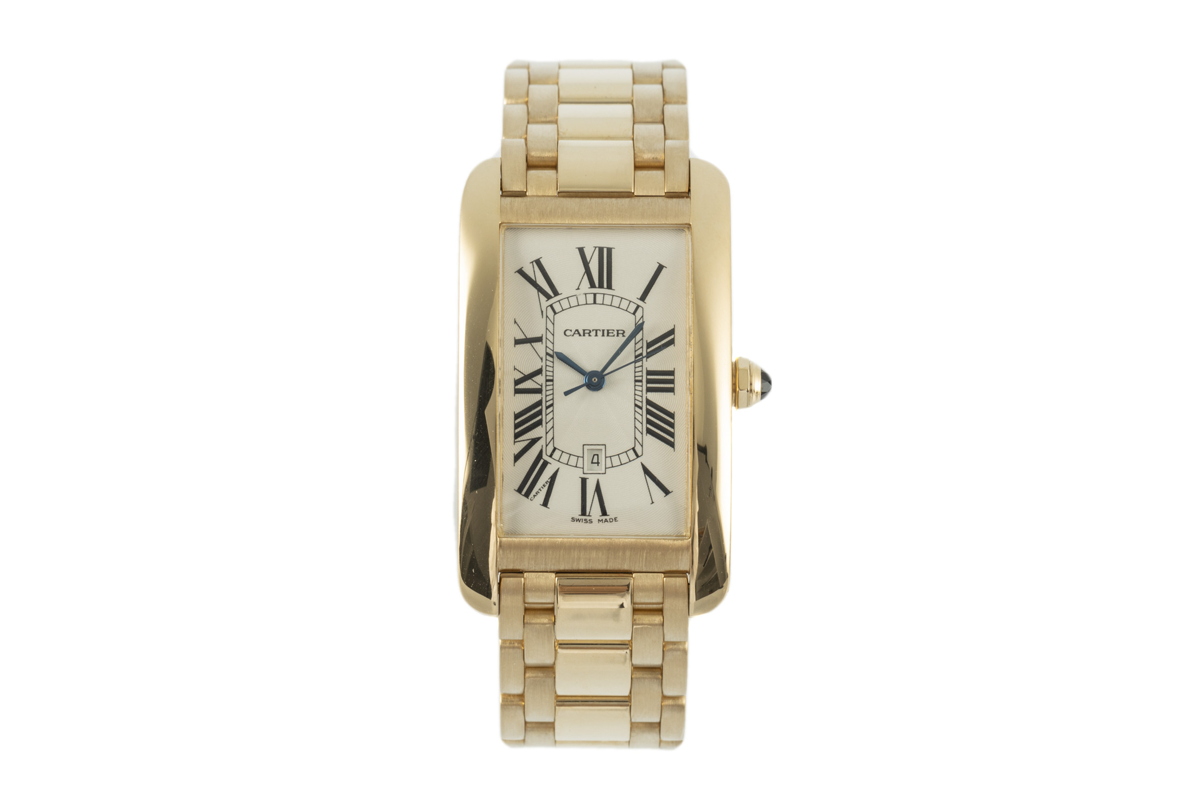 Cartier Tank Americaine 18 ct gold automatic Kal. 120 Ref. 1740