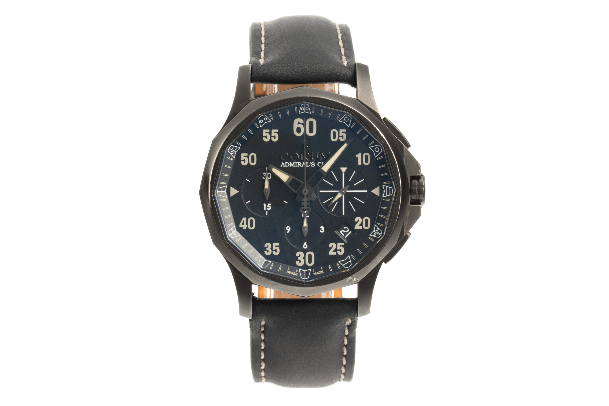 Corum Admirals Cup chronograph steel automatic Ref. 01.0096