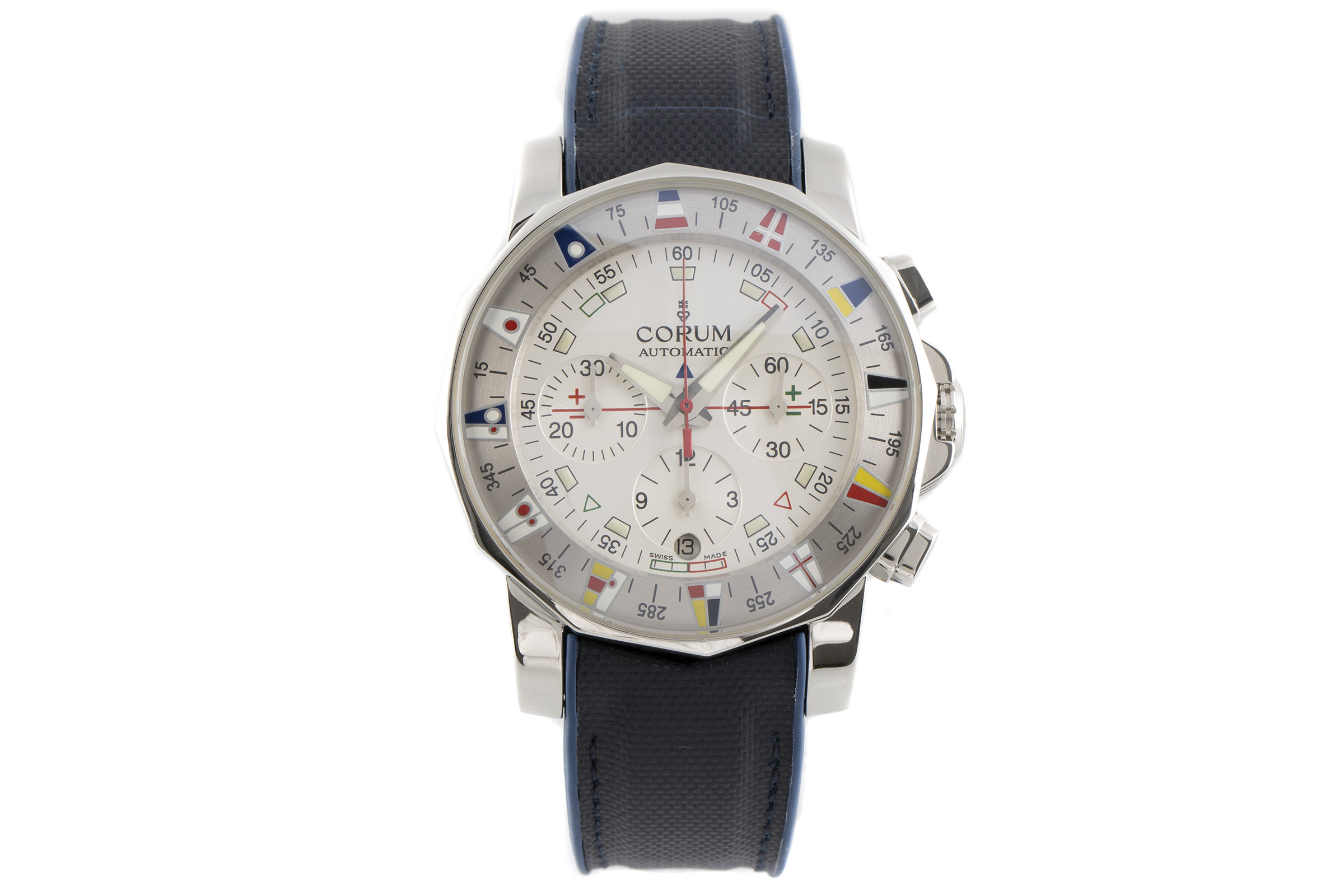 Corum Admirals Cup chronograph steel automatic Ref. 985.630.20