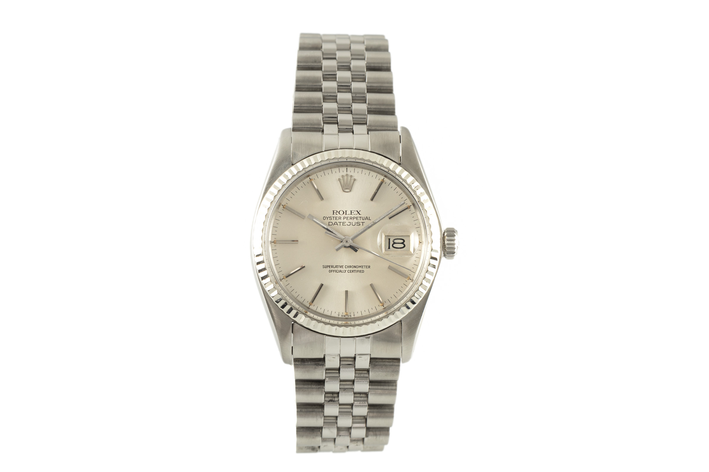 Rolex Datejust steel / white gold automatic Kal. 3035 Ref. 16014