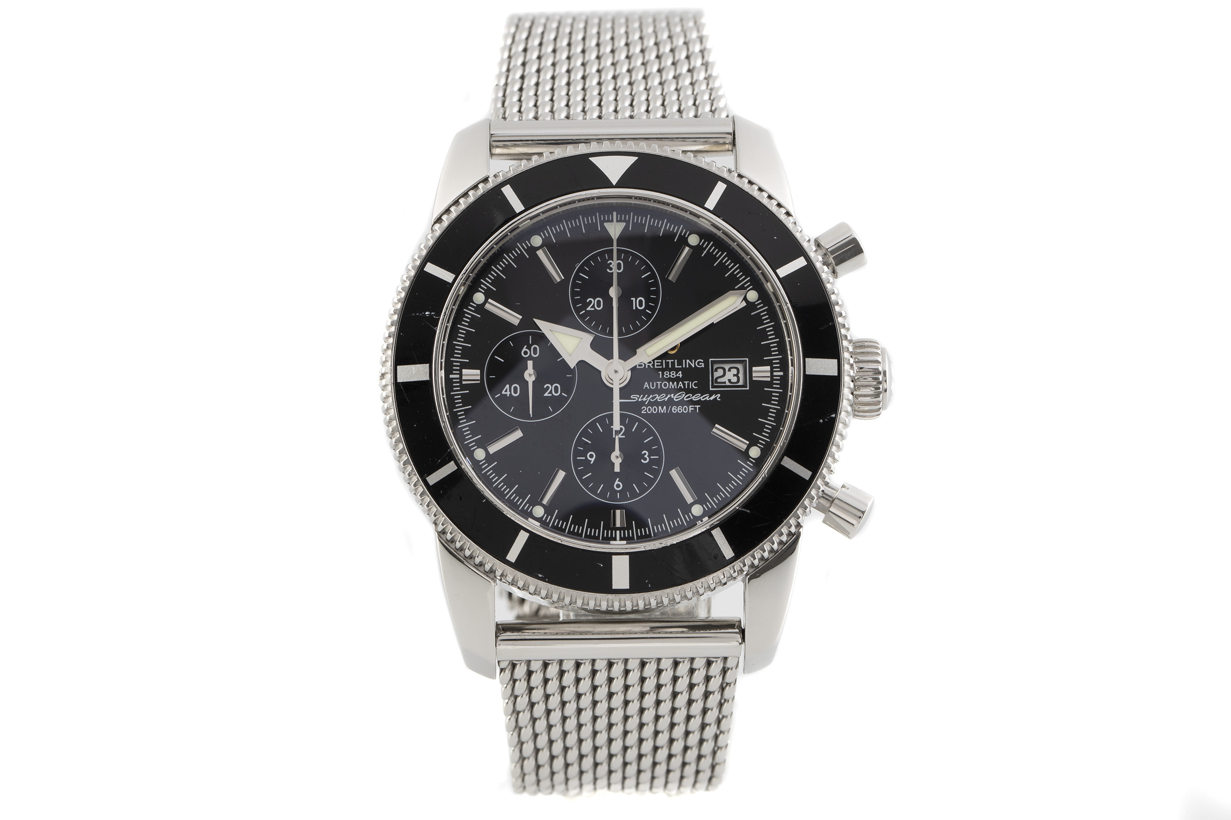 Breitling Superocean chronograph steel automatic Kal. B13 Ref. A13320