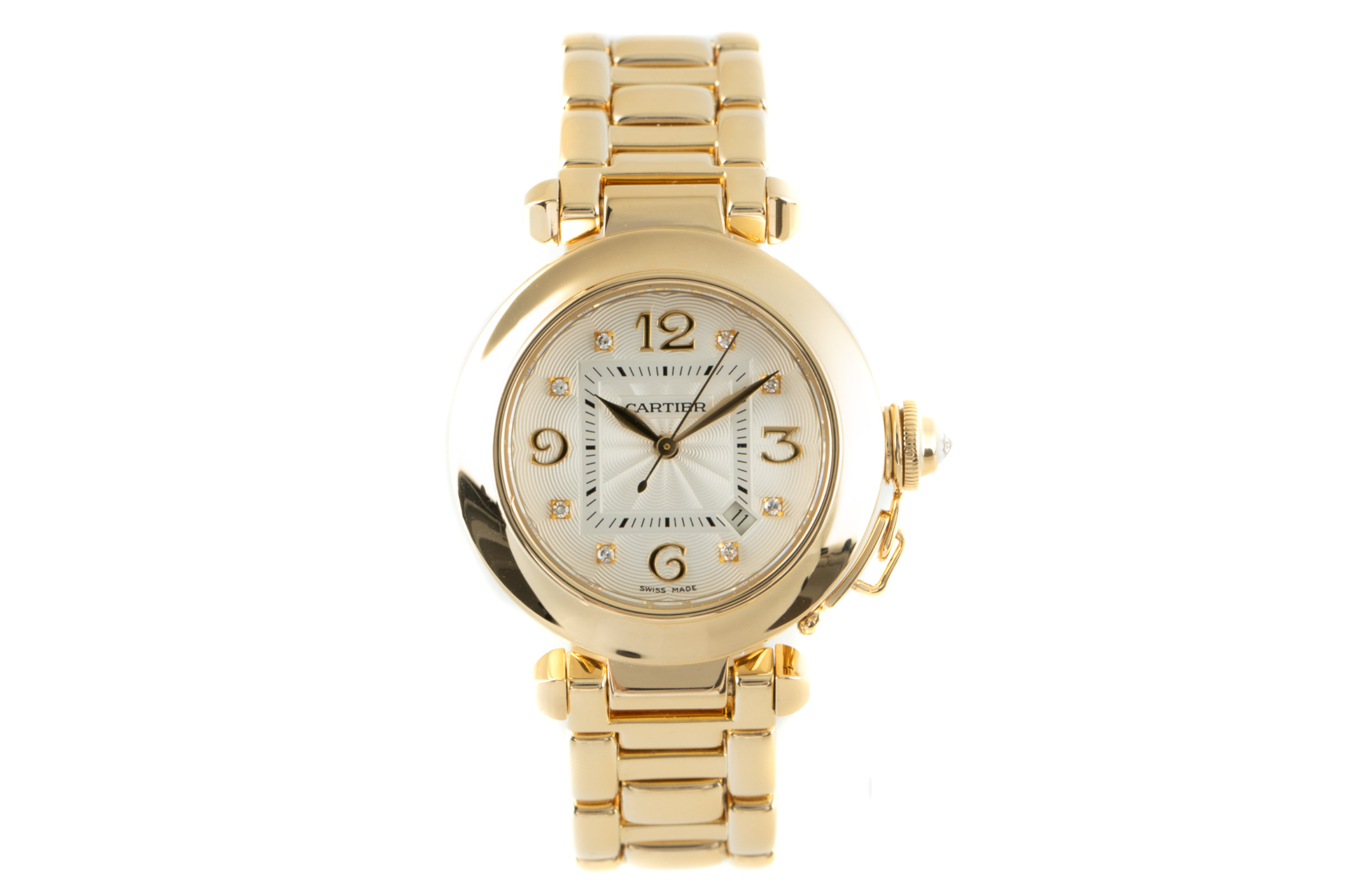 Cartier Pasha 18 ct gold automatic Kal. 120 Ref. 2397