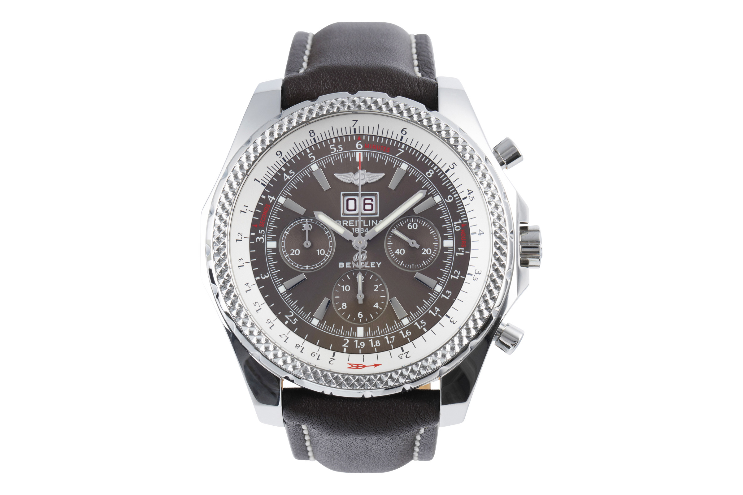 Breitling Bentley 6.75 chronograph steel automatic Kal. B44 Ref. A44362