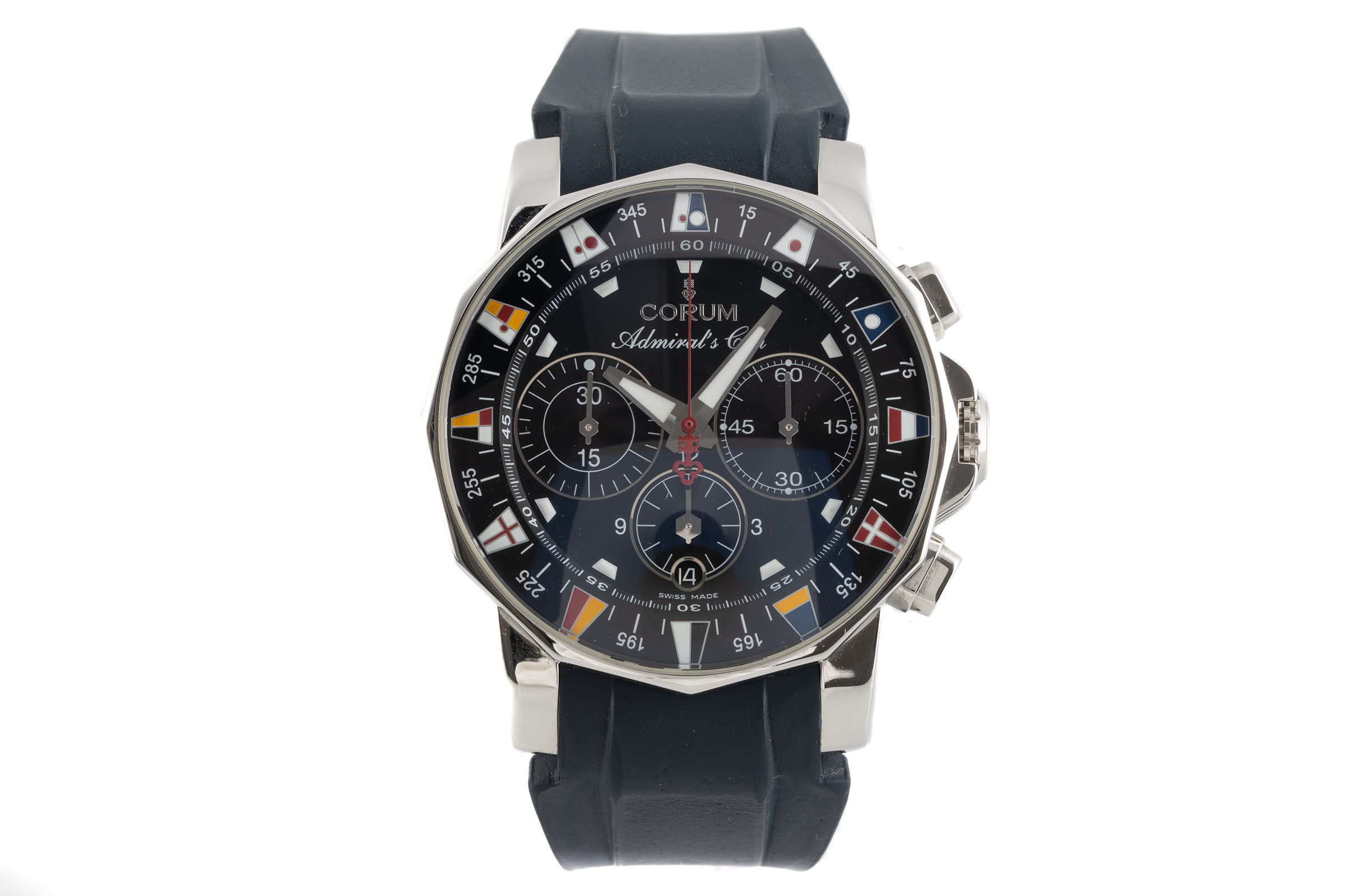 Corum Admirals Cup chronograph steel automatic Ref. 985.641.20