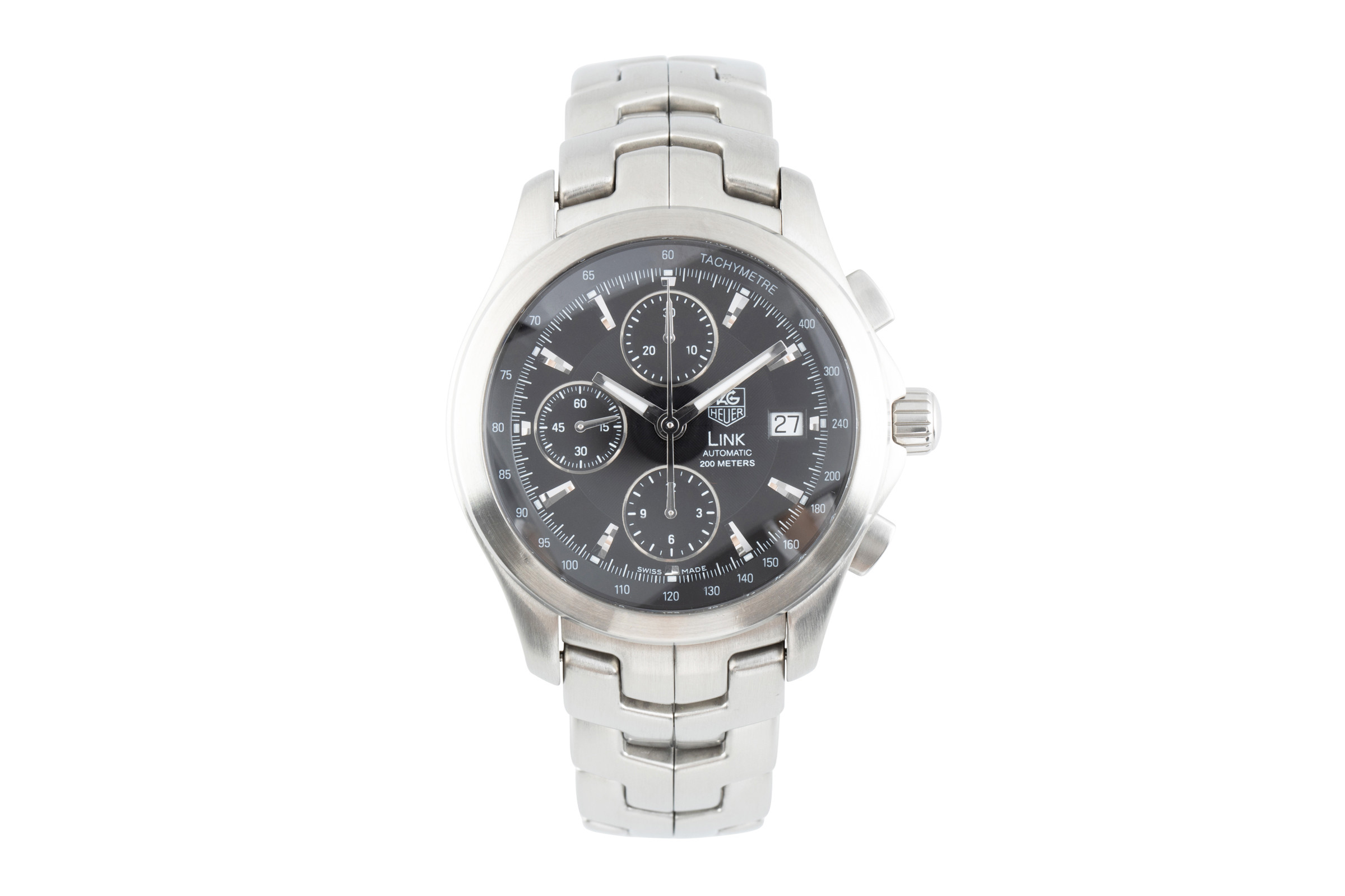 Tag Heuer Link chronograph steel automatic Kal. 16 Ref. CJF2110