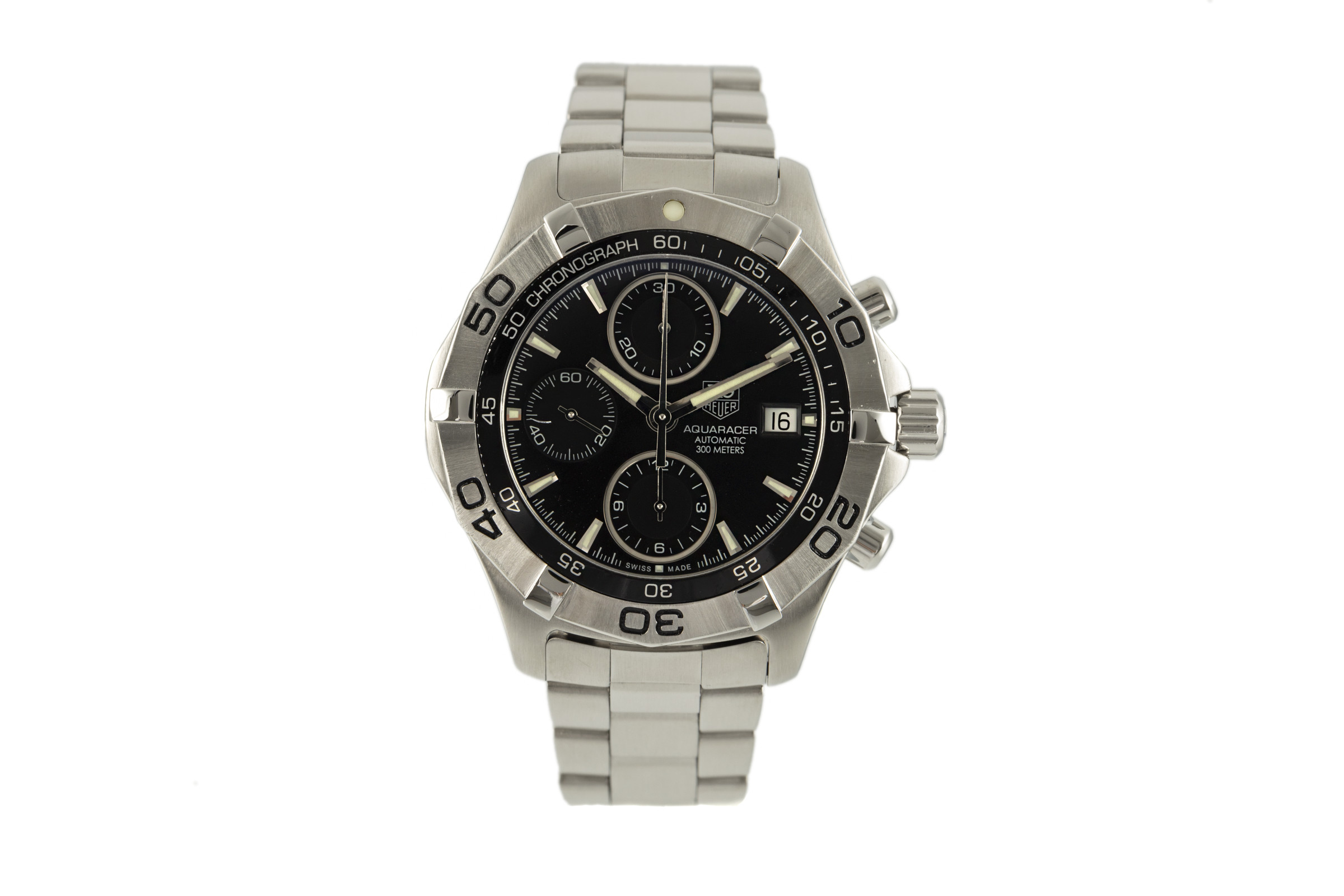 Tag Heuer Aquaracer chronograph steel automatic Kal. 16 Ref. CAF2110