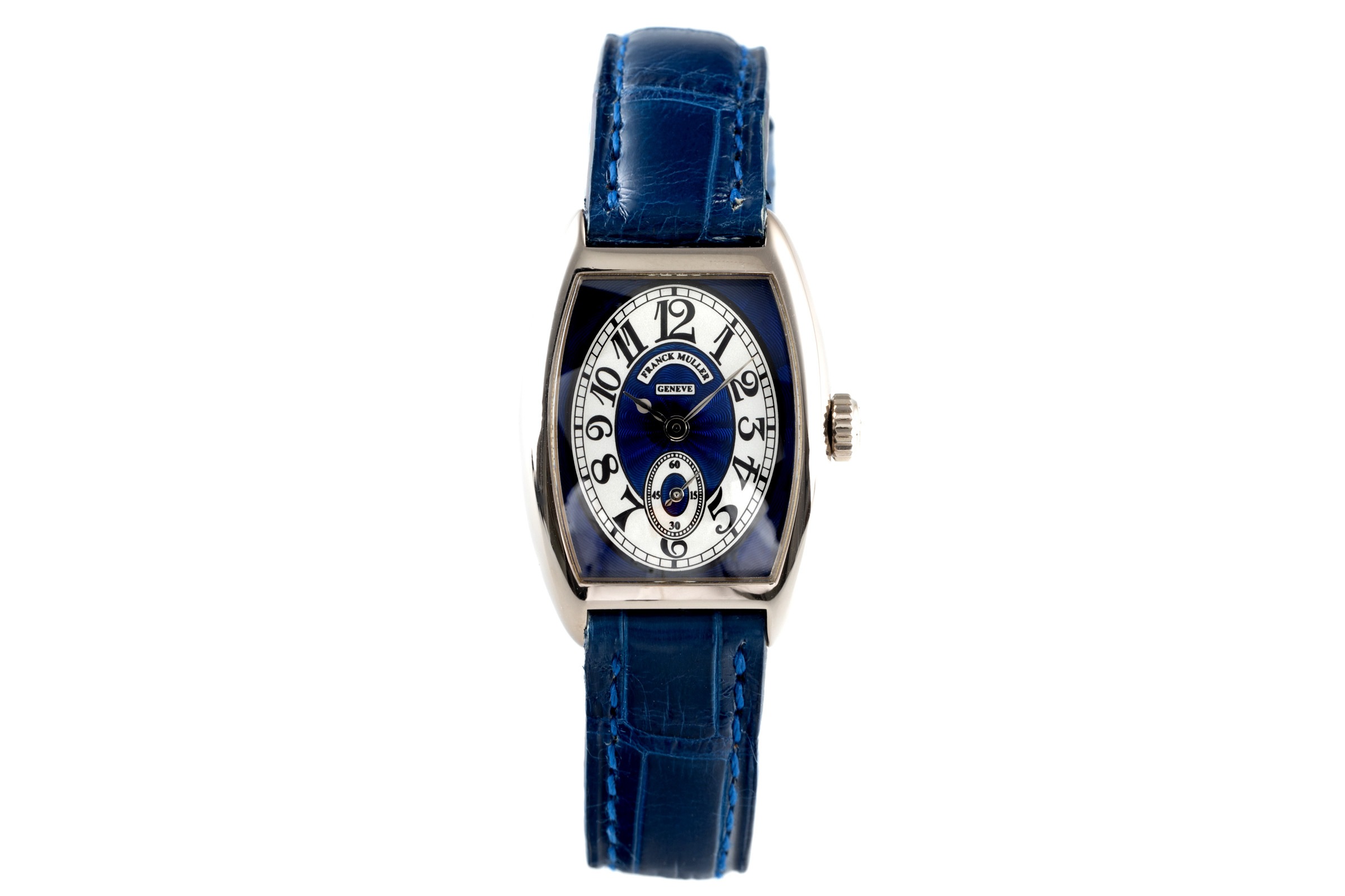 Franck Muller Curvex 18 ct white gold manual winding Ref. 1752 S6