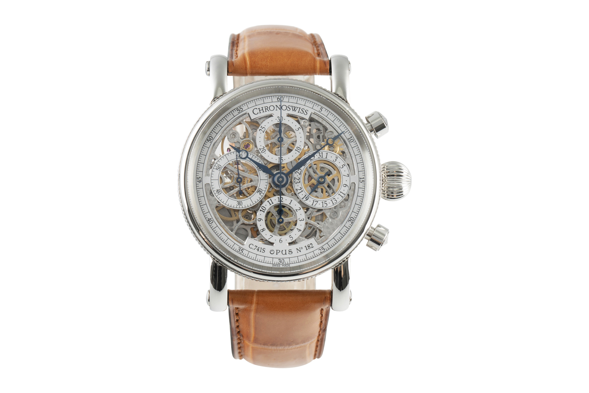 Chronoswiss Opus chronograph steel automatic Kal. C.741S Ref. CH7542-45