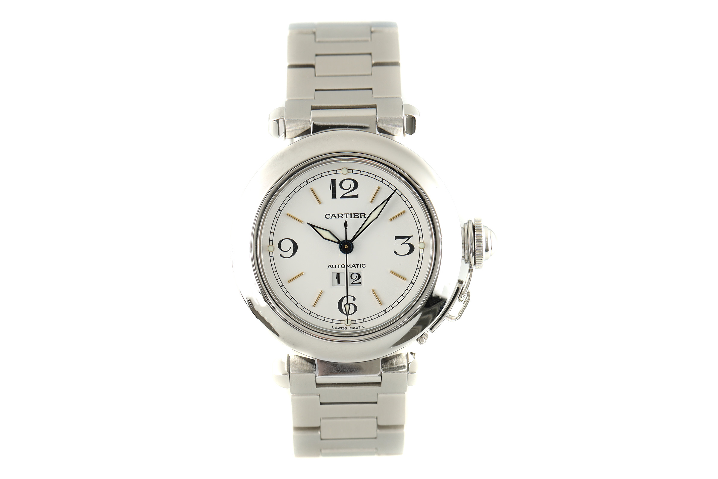 Cartier Pasha steel automatic Kal. 052 Ref. 2475