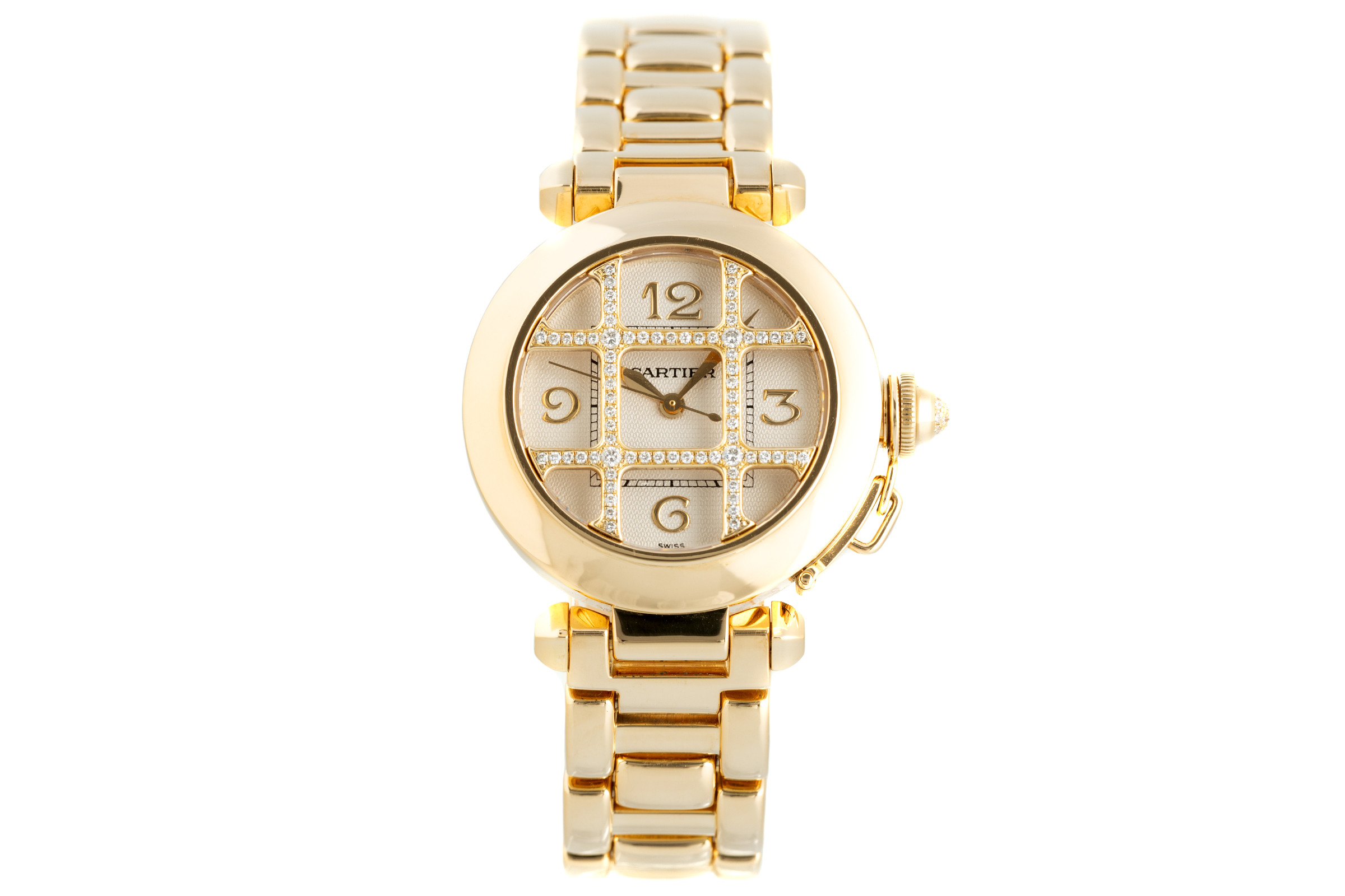 Cartier Pasha 18 ct gold automatic Kal. 120 Ref. 2399
